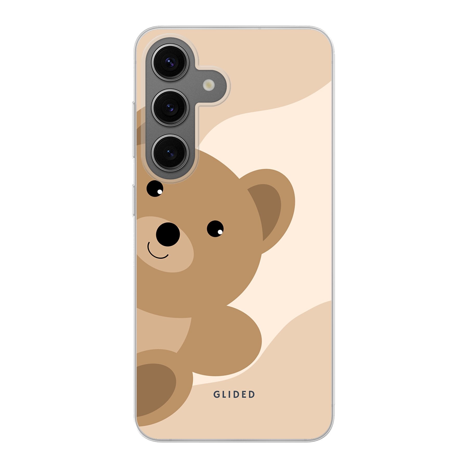 BearLove Handyhülle für Samsung Galaxy S24 mit süßem Bärenmotiv, bietet stilvollen Schutz und eine herzerwärmende Botschaft.