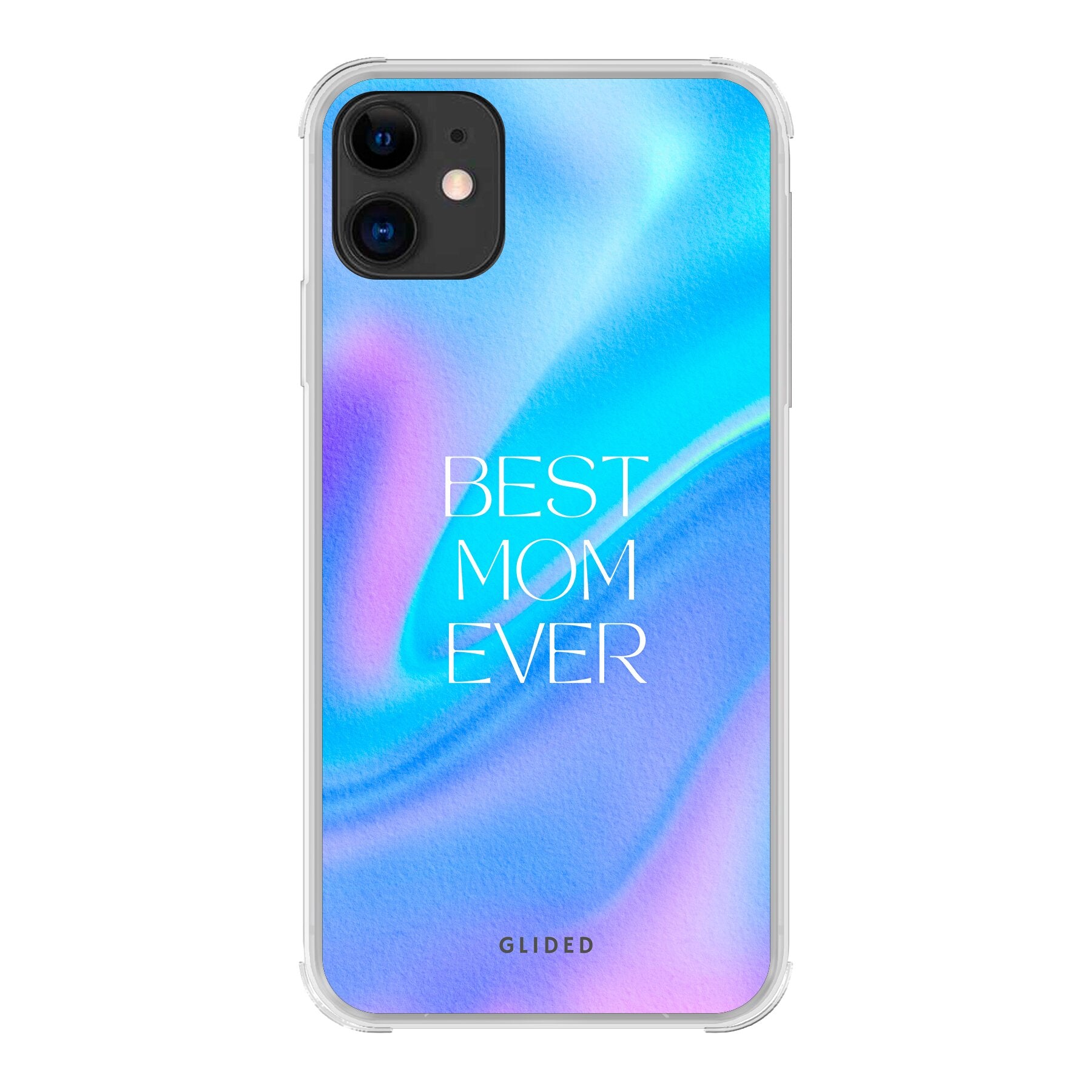 Best Mom iPhone 11 Handyhülle mit floralem Design, das Liebe und Wertschätzung für Mütter symbolisiert.