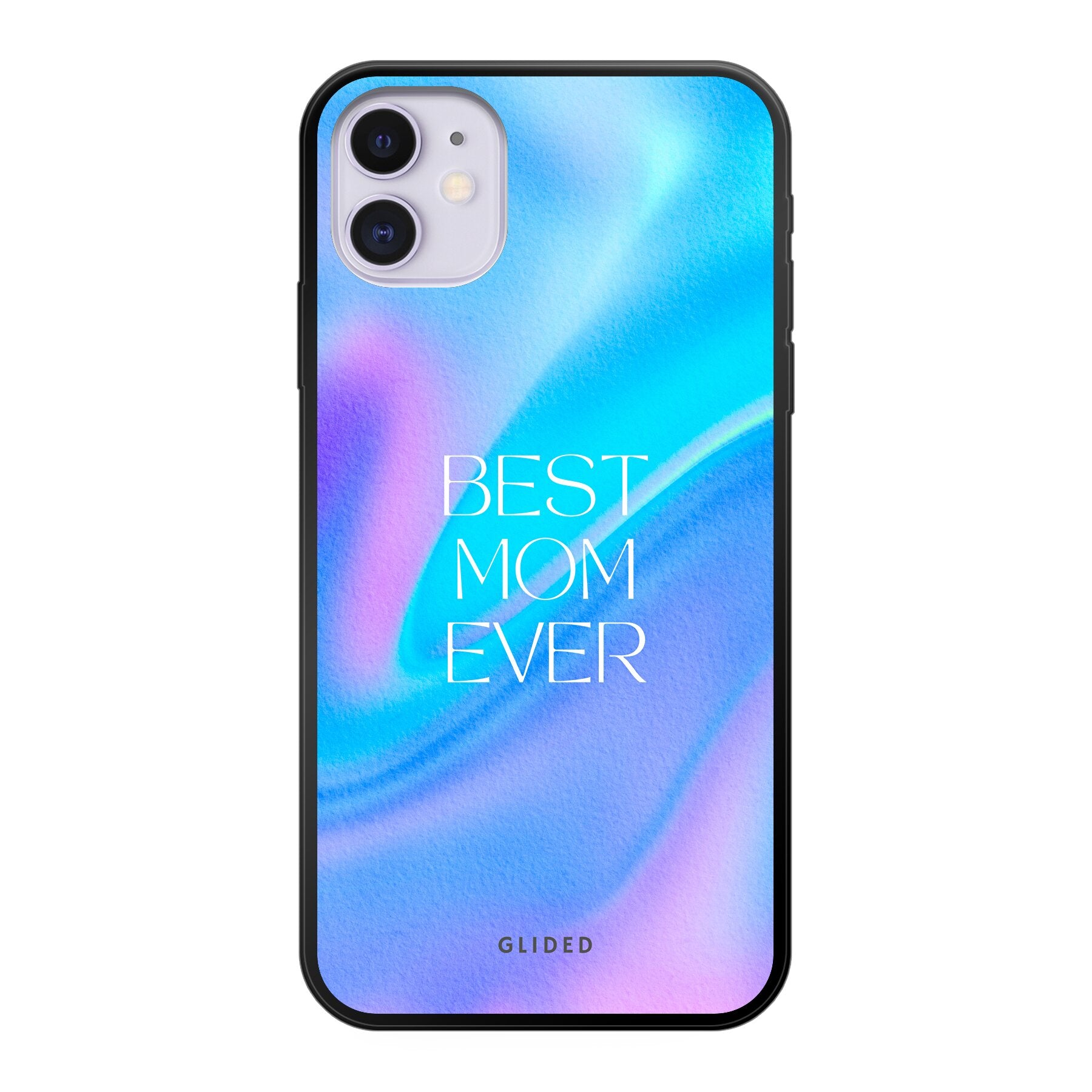 Best Mom iPhone 11 Handyhülle mit floralem Design, das Liebe und Wertschätzung für Mütter symbolisiert.
