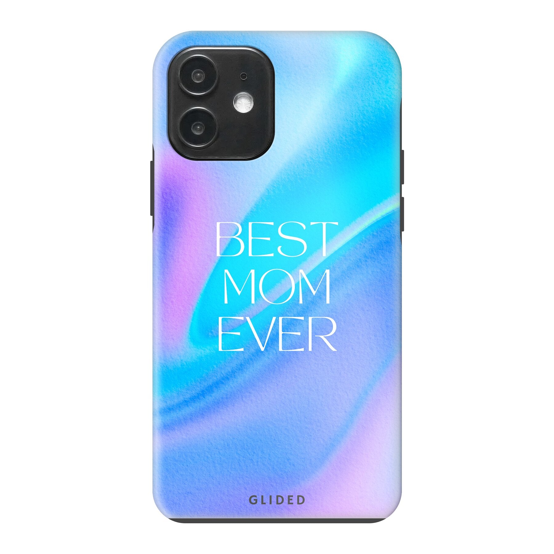 Best Mom iPhone 12 Handyhülle mit floralem Design, das Liebe und Wertschätzung für Mütter symbolisiert.