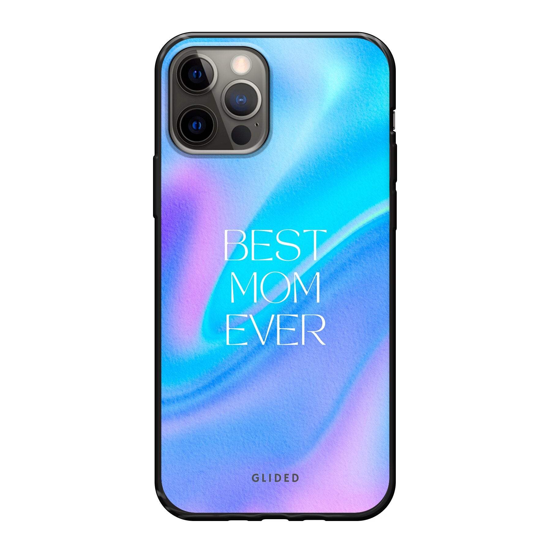 Best Mom iPhone 12 Pro Handyhülle mit floralem Design, das Liebe und Wertschätzung für Mütter symbolisiert.