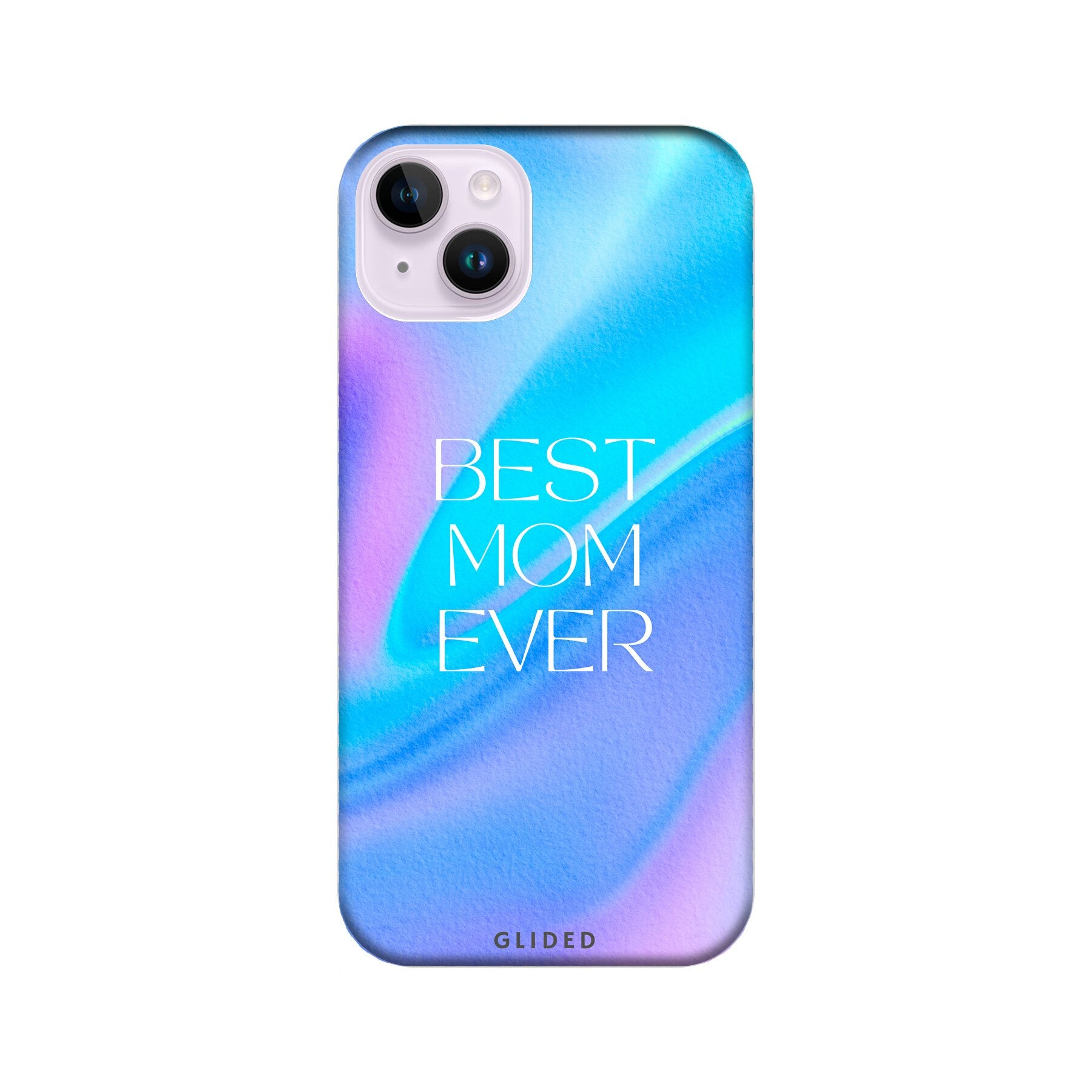 Best Mom iPhone 14 Plus Handyhülle mit floralem Design, das die Liebe und Wertschätzung für Mütter symbolisiert.