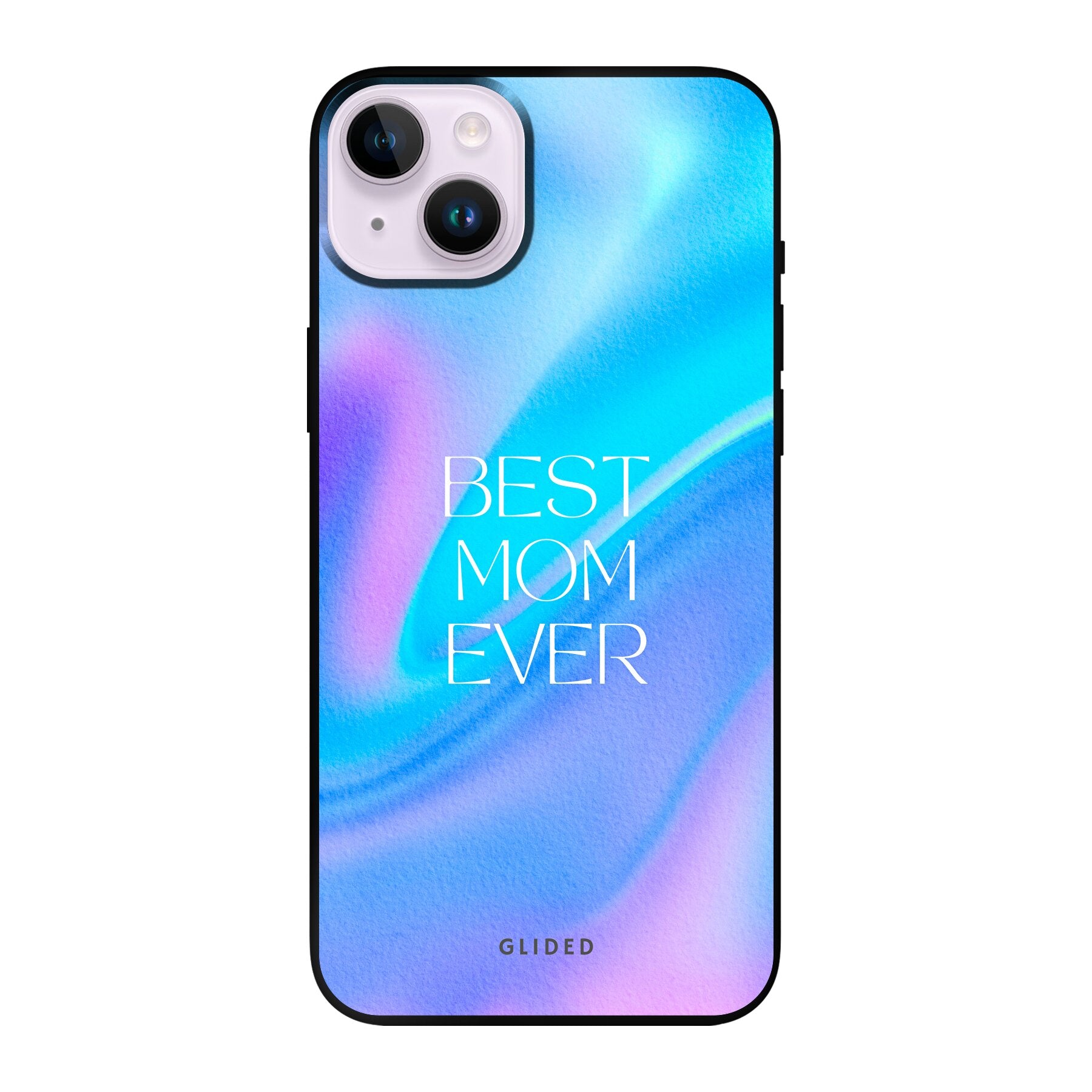 Best Mom iPhone 14 Plus Handyhülle mit floralem Design, das die Liebe und Wertschätzung für Mütter symbolisiert.