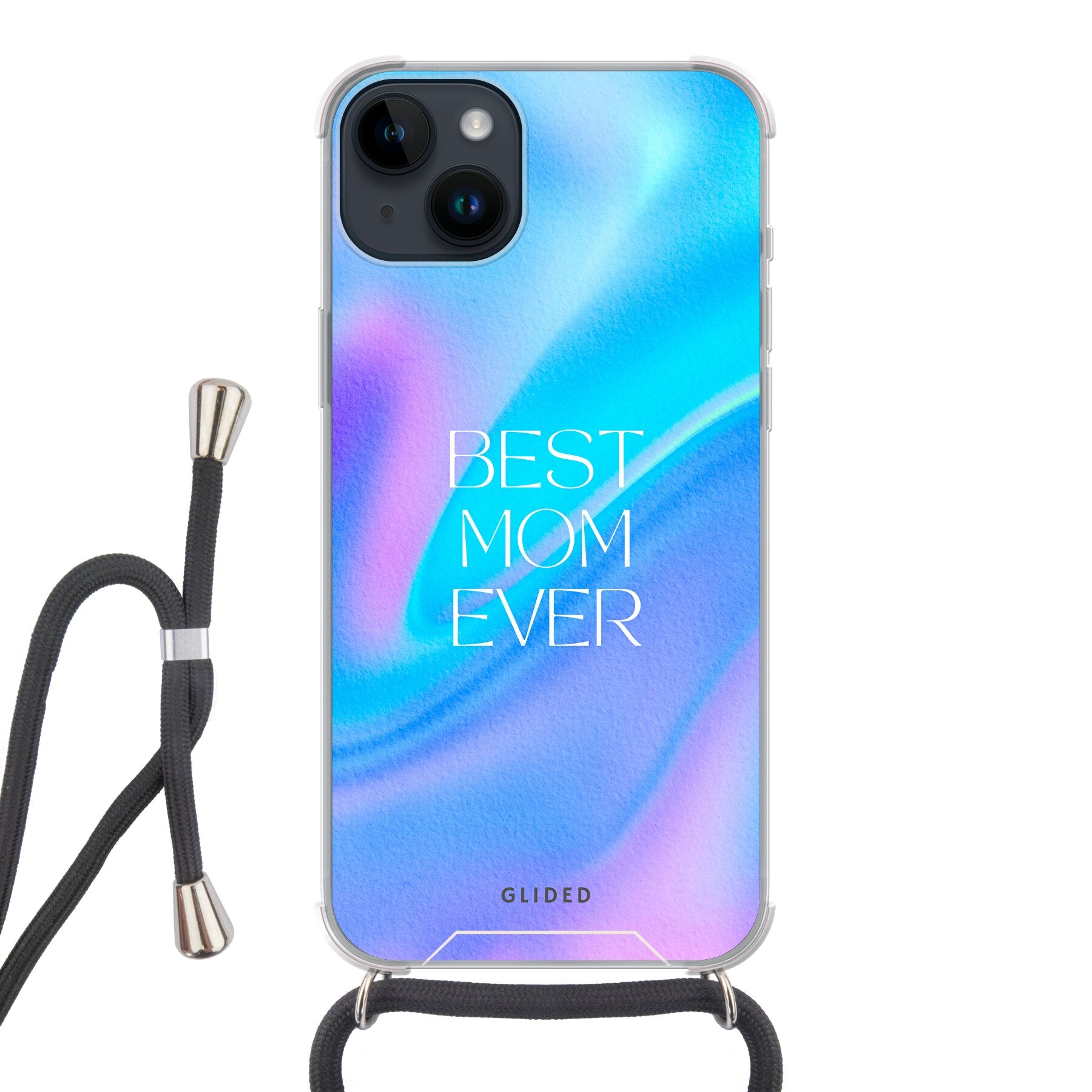 Best Mom iPhone 14 Plus Handyhülle mit floralem Design, das die Liebe und Wertschätzung für Mütter symbolisiert.