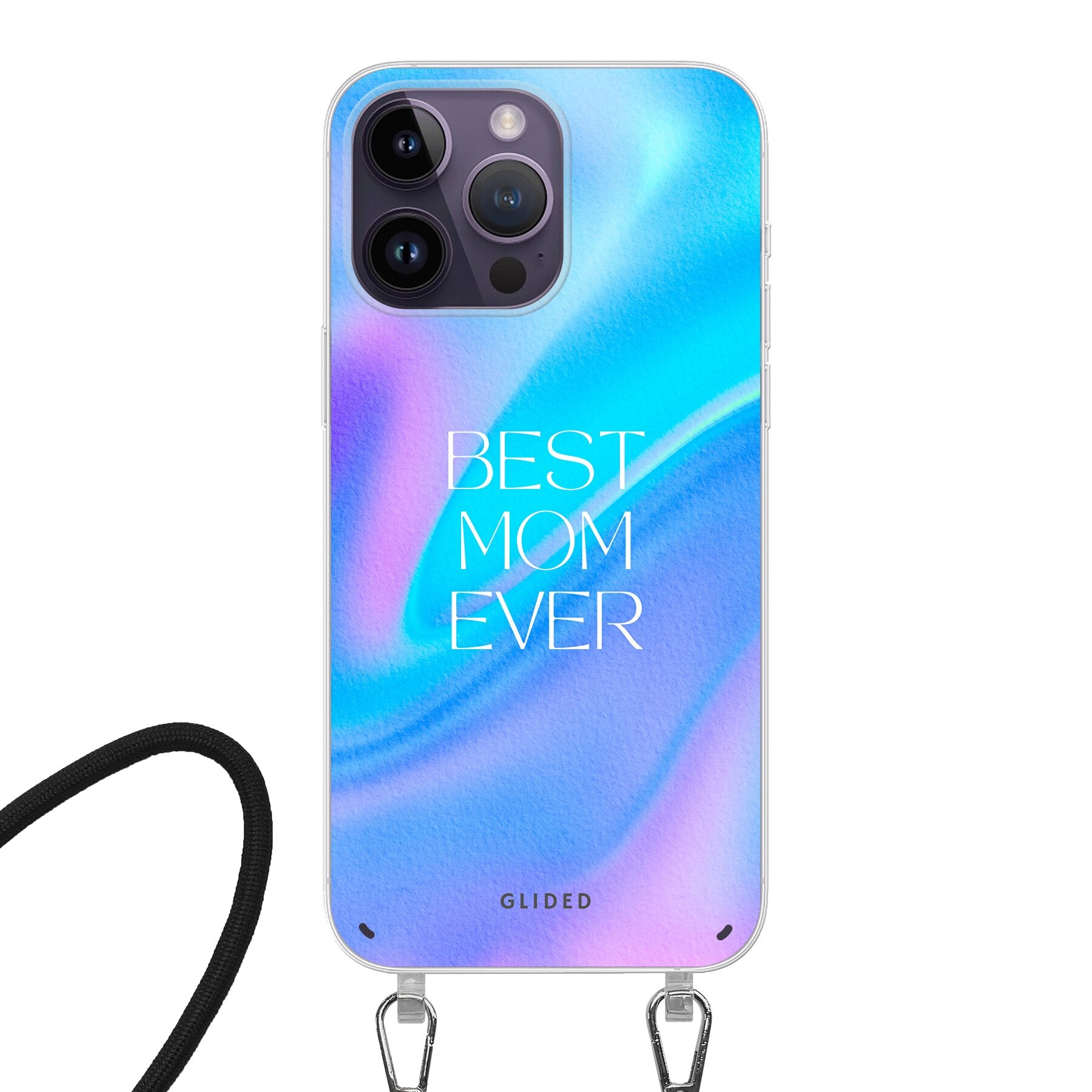 Best Mom iPhone 14 Pro Handyhülle mit floralem Design, das die Liebe und Wertschätzung für Mütter symbolisiert.