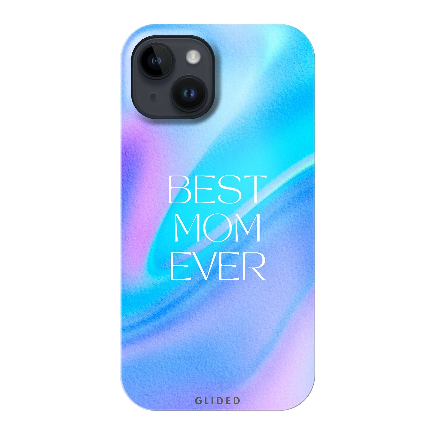 Best Mom iPhone 15 Handyhülle mit floralem Design, das die Liebe und Wertschätzung für Mütter symbolisiert.