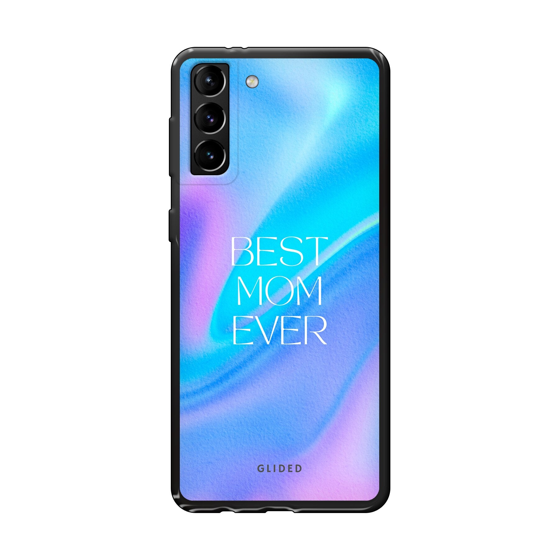 Samsung Galaxy S21 Plus 5G Hülle mit 'Best Mom' Design, zarten Blumen und liebevollen Details, idealer Schutz für Handys.