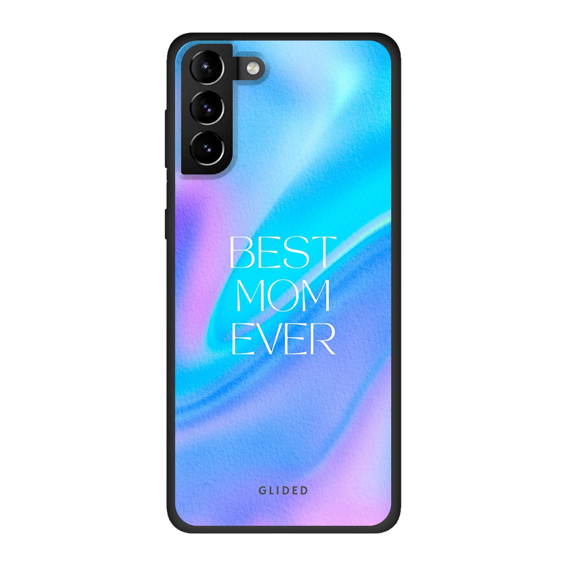 Samsung Galaxy S21 Plus 5G Hülle mit 'Best Mom' Design, zarten Blumen und liebevollen Details, idealer Schutz für Handys.