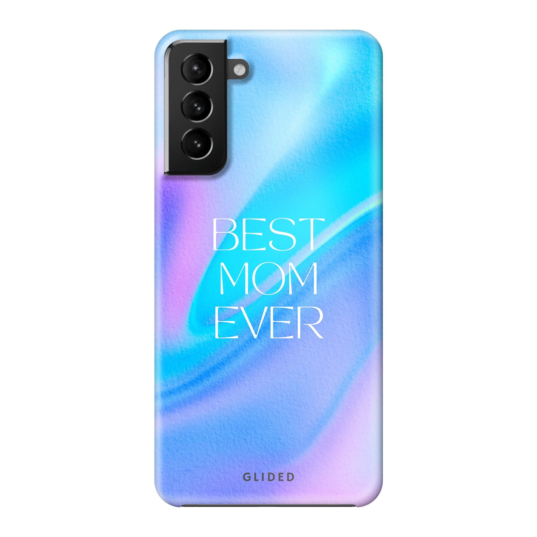 Samsung Galaxy S21 Plus 5G Hülle mit 'Best Mom' Design, zarten Blumen und liebevollen Details, idealer Schutz für Handys.