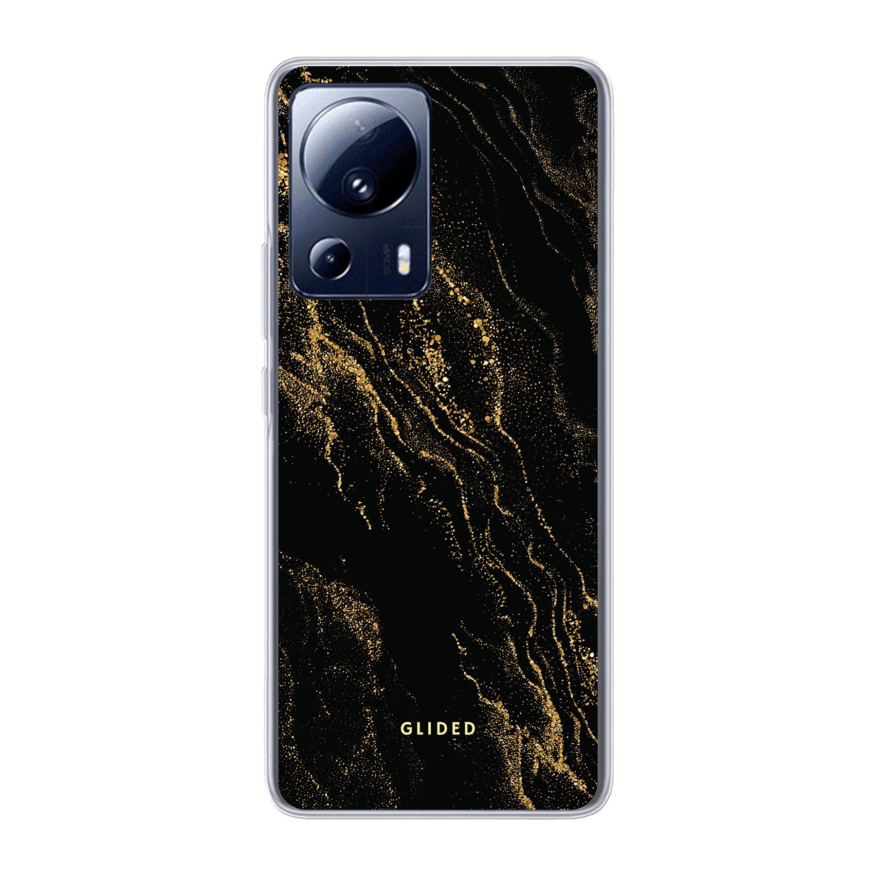 Elegante Black Marble Handyhülle für Xiaomi 13 Lite mit luxuriösem Marmordesign, bietet stilvollen Schutz und präzisen Zugriff auf Funktionen.