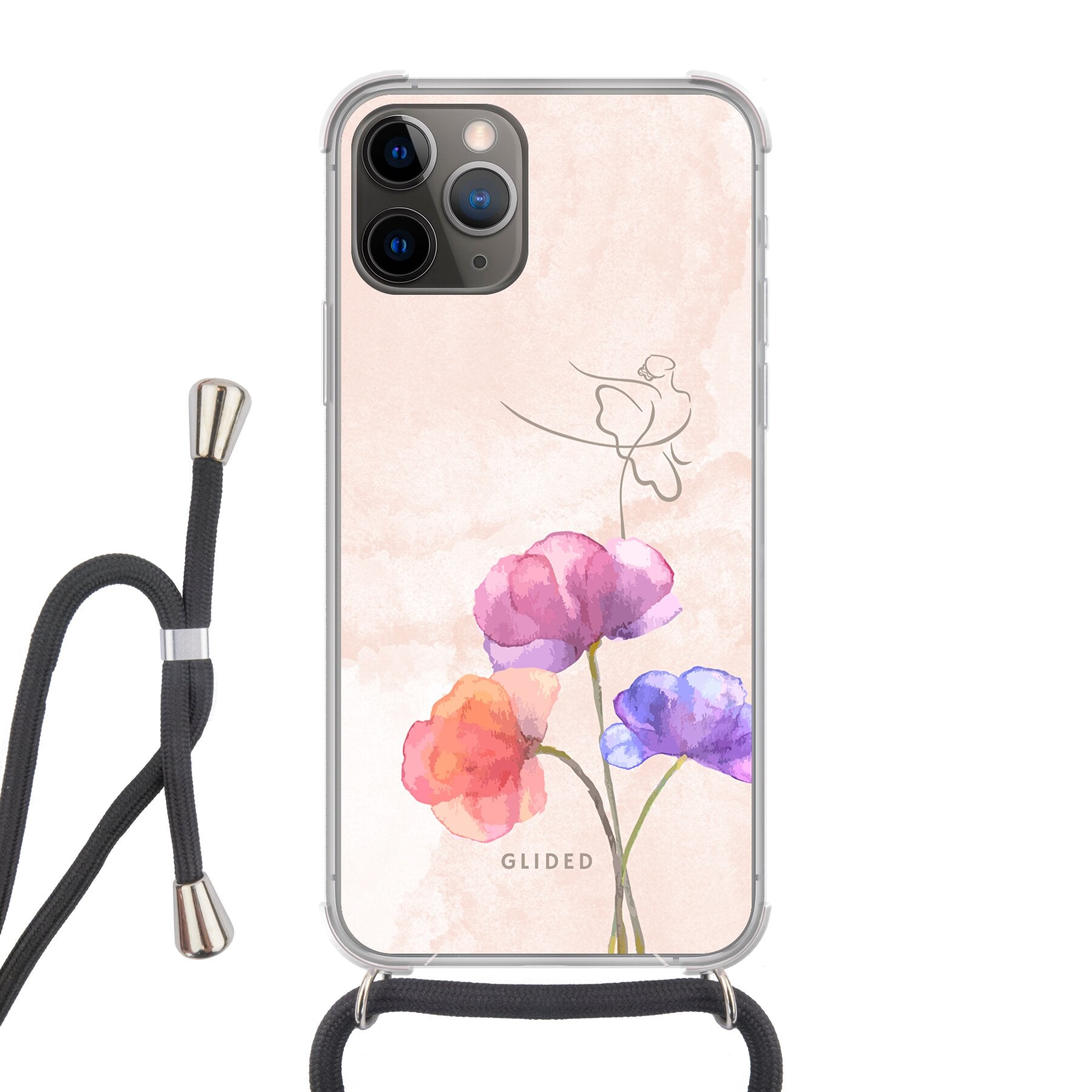 Blossom iPhone 11 Pro Handyhülle mit Ballerina-Design in zarten Pastellfarben, idealer Schutz und elegantes Aussehen.