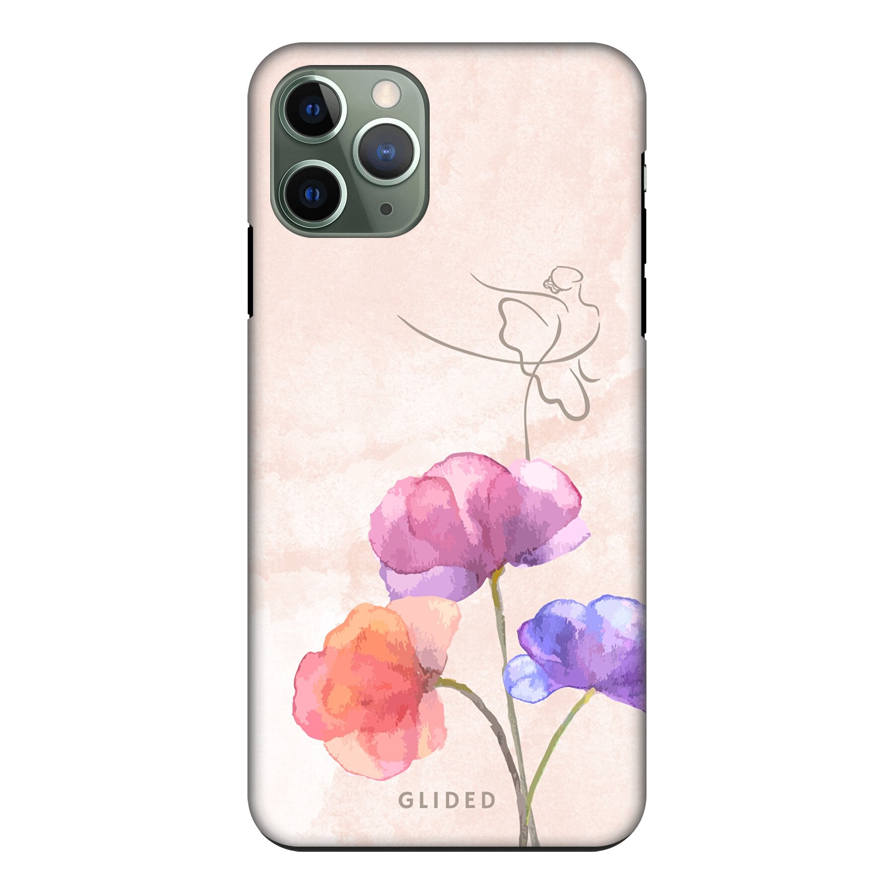 Blossom iPhone 11 Pro Handyhülle mit Ballerina-Design in zarten Pastellfarben, idealer Schutz und elegantes Aussehen.