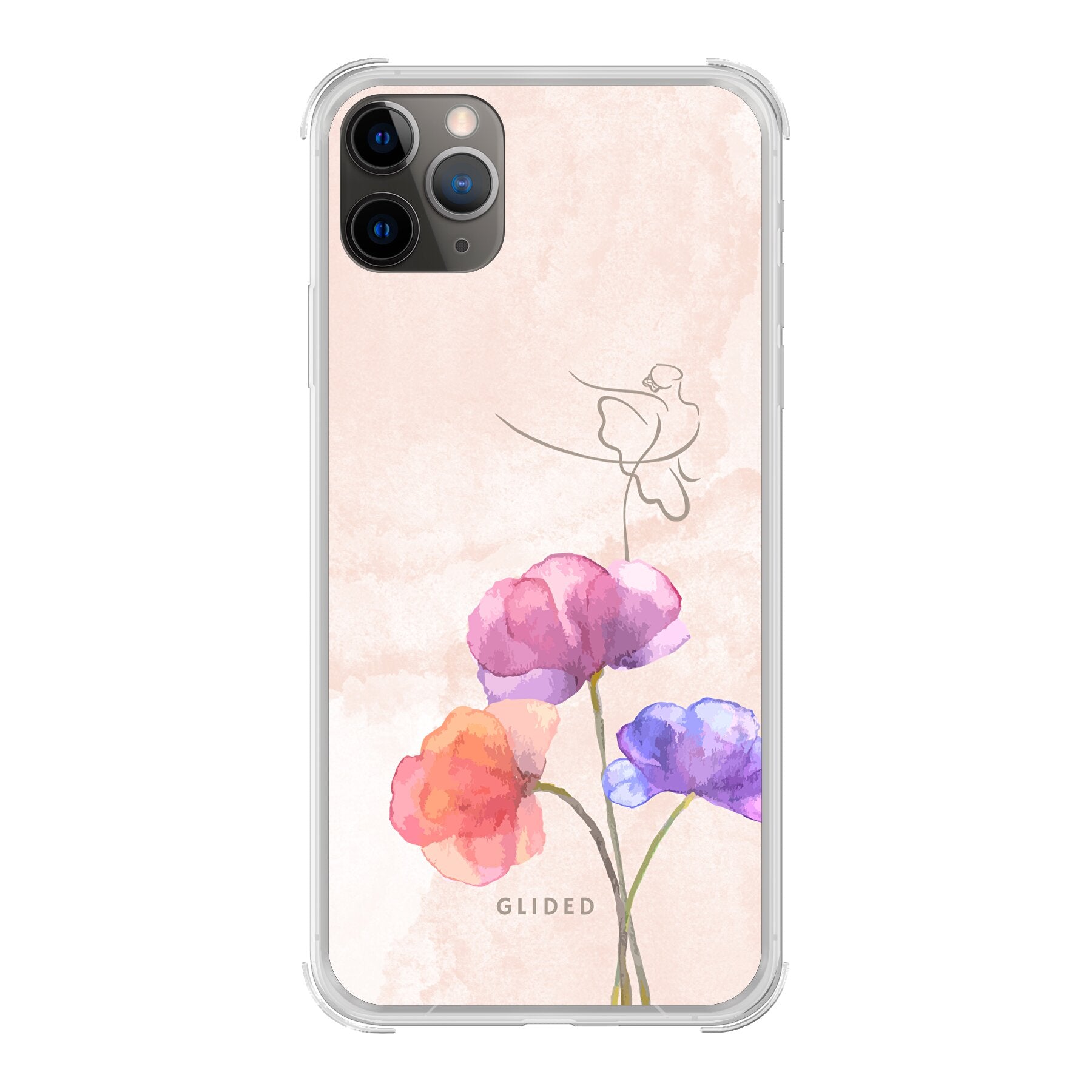 Blossom iPhone 11 Pro Handyhülle mit Ballerina-Design in zarten Pastellfarben, idealer Schutz und elegantes Aussehen.