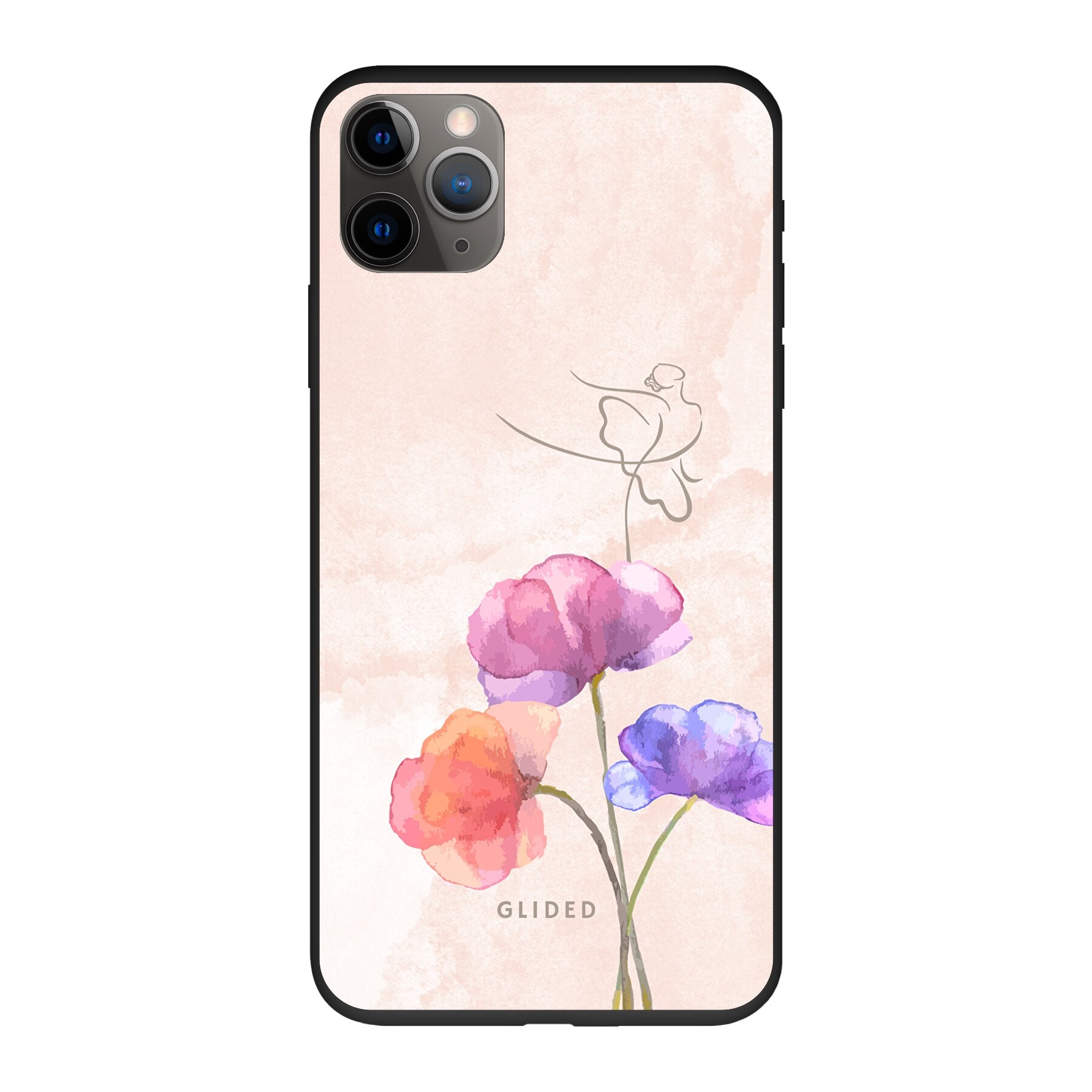 Blossom iPhone 11 Pro Handyhülle mit Ballerina-Design in zarten Pastellfarben, idealer Schutz und elegantes Aussehen.
