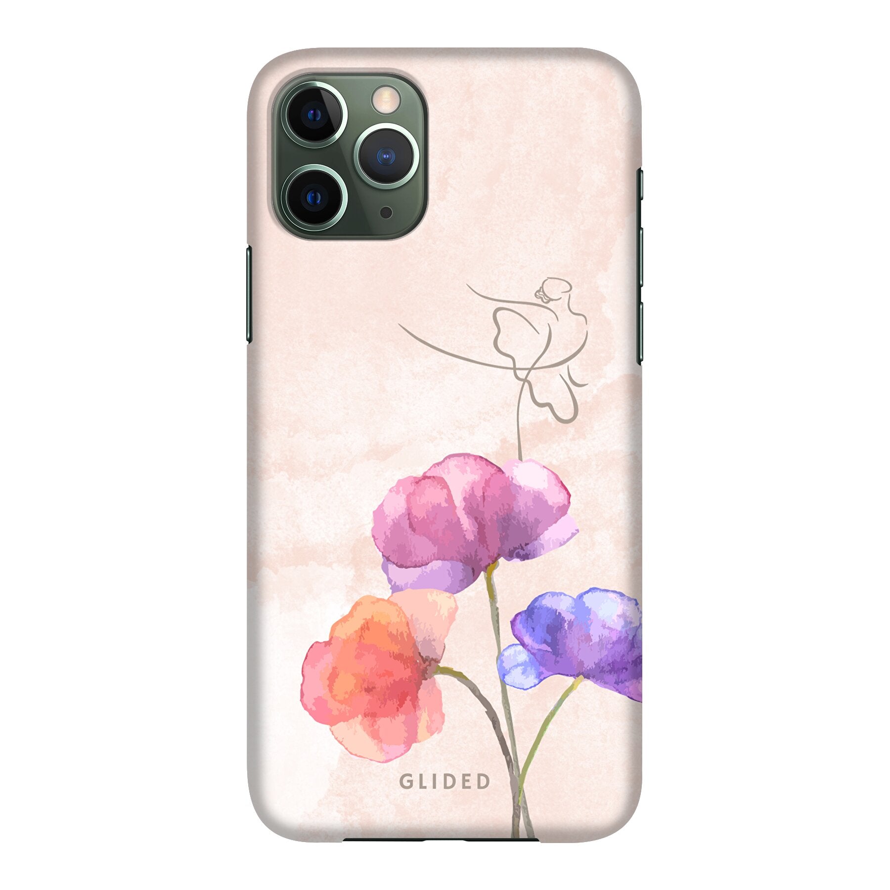 Blossom iPhone 11 Pro Handyhülle mit Ballerina-Design in zarten Pastellfarben, idealer Schutz und elegantes Aussehen.