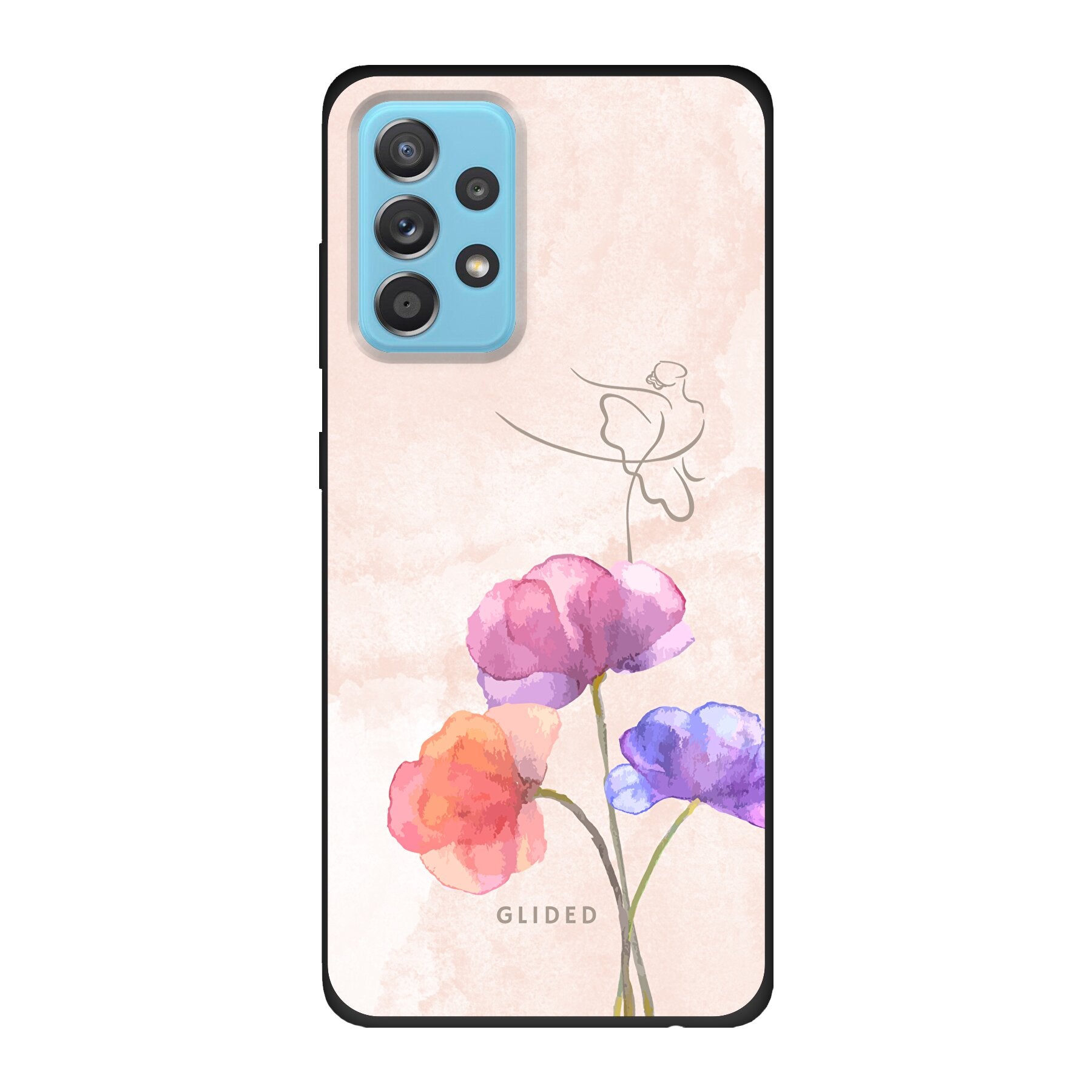Blossom Handyhülle für Samsung Galaxy A53 5G mit Ballerina-Design in zarten Pastellfarben, bietet stilvollen Schutz und Eleganz.