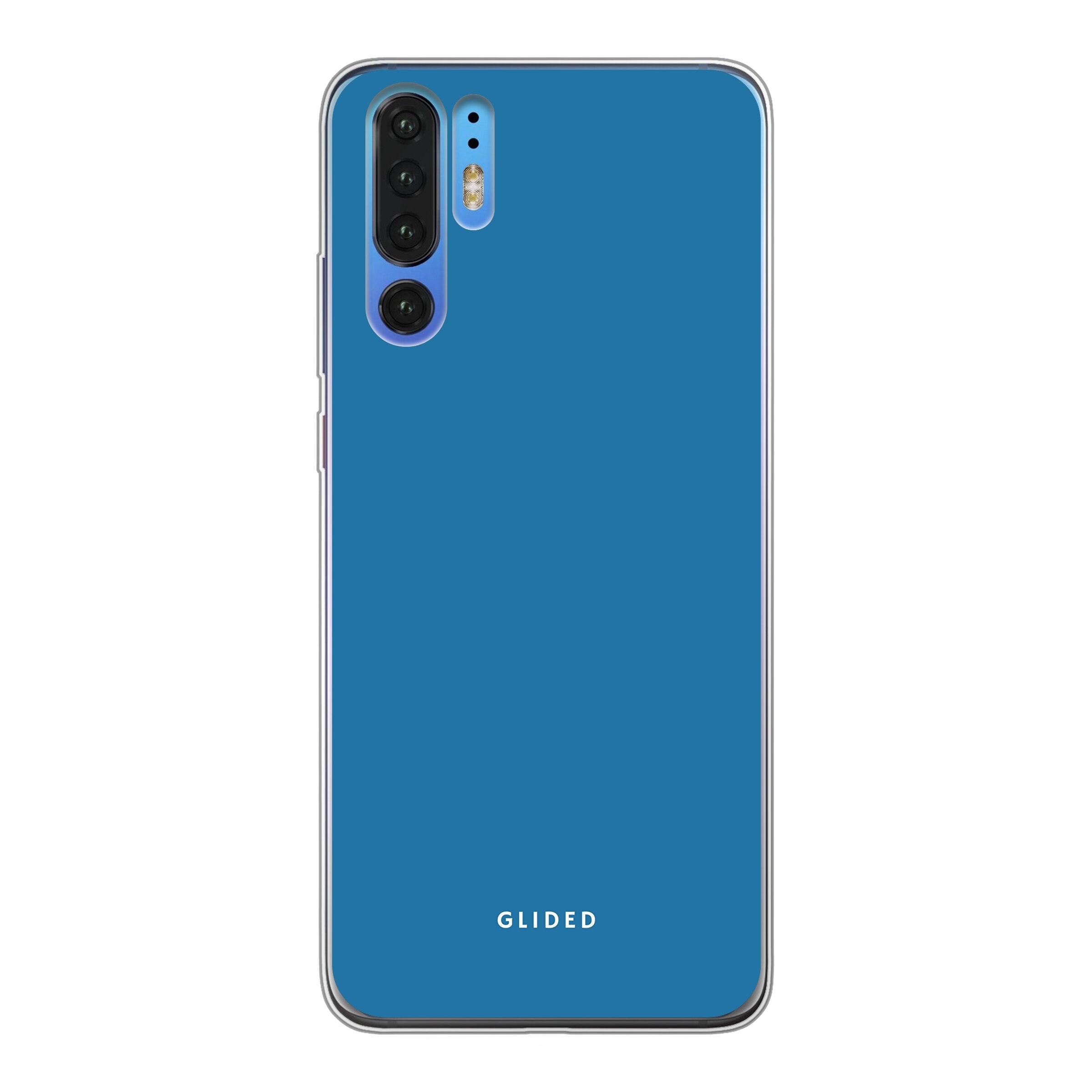 Blue Delight Handyhülle für Huawei P30 Pro in bezauberndem Blauton, bietet eleganten Schutz und stilvolles Design.
