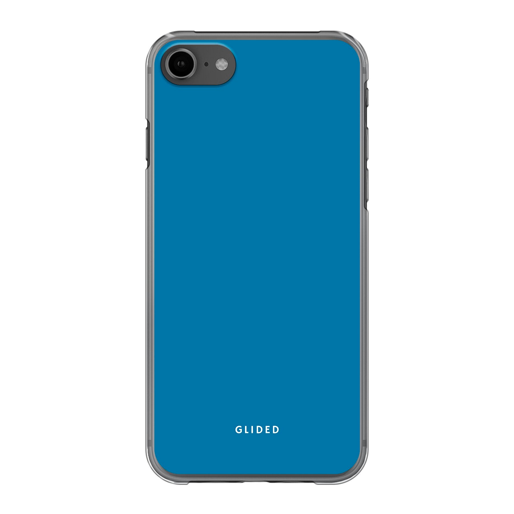 Die 'Blue Delight' iPhone 8 Handyhülle in einem bezaubernden Blauton, die stilvollen Schutz und elegantes Design vereint.