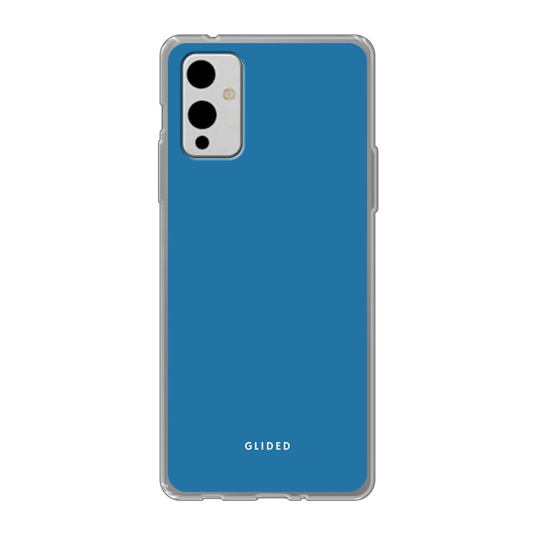 Die Blue Delight Handyhülle für OnePlus 9 in einem bezaubernden Blauton, die stilvollen Schutz und elegantes Design vereint.