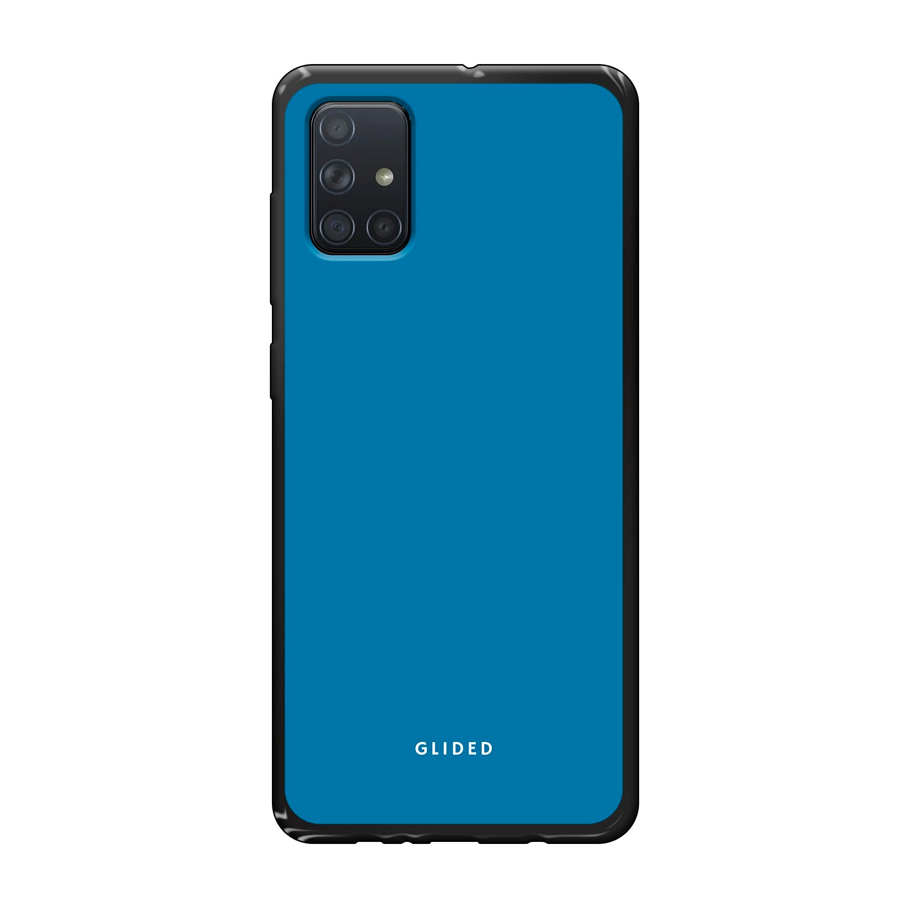 Blue Delight Handyhülle für Samsung Galaxy A71 in bezauberndem Blauton, bietet stilvollen Schutz und elegantes Design.