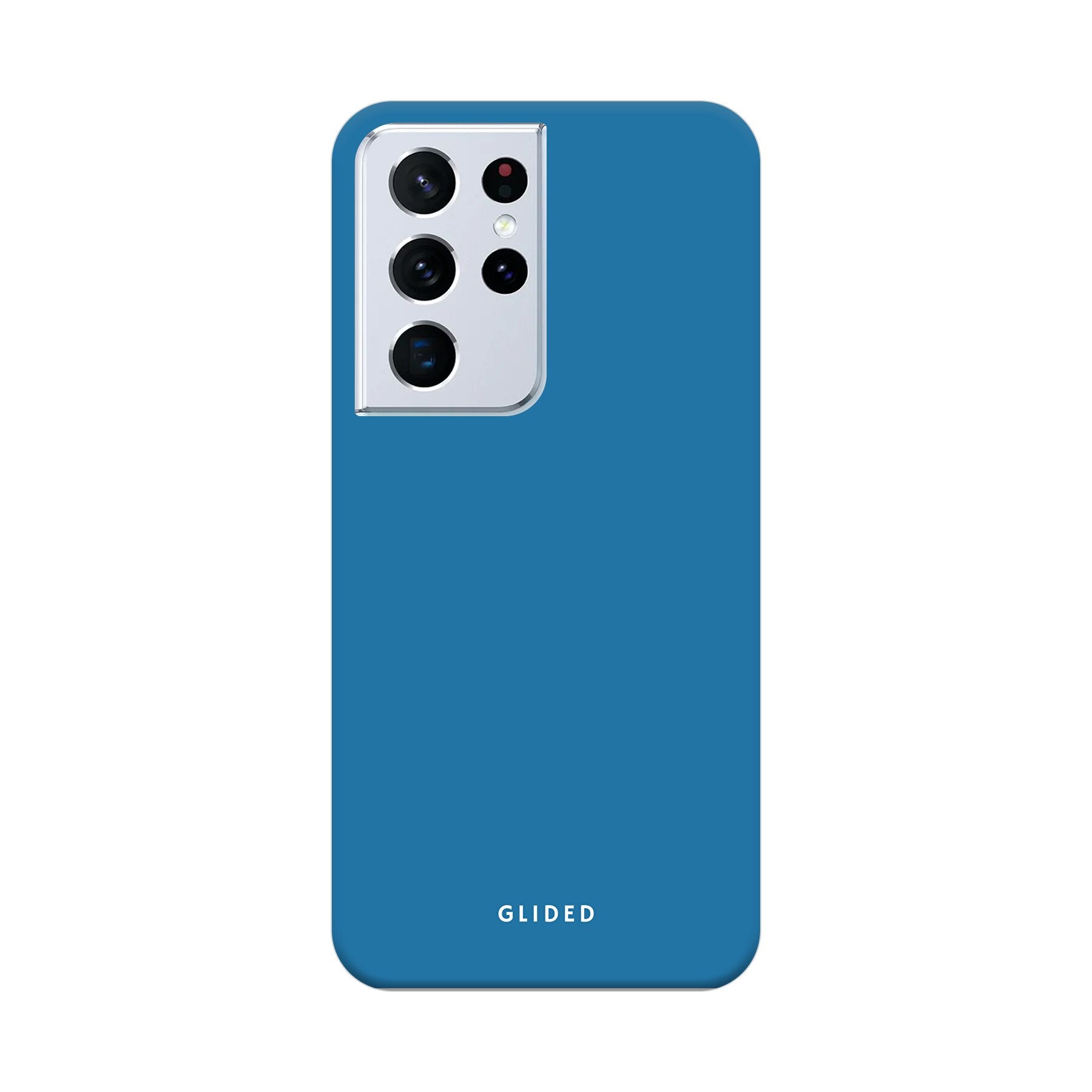 Blue Delight Handyhülle für Samsung Galaxy S21 Ultra 5G in bezauberndem Blauton, bietet eleganten Schutz und stilvolles Design.