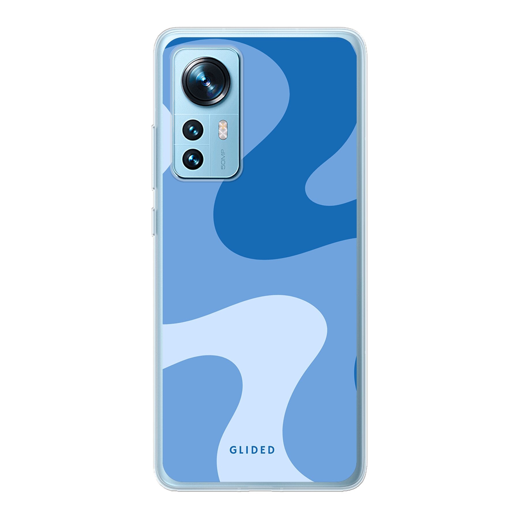 Blue Wave Handyhülle für Xiaomi 12 mit abstraktem Design und stoßfestem Schutz, ideal für stilbewusste Nutzer.
