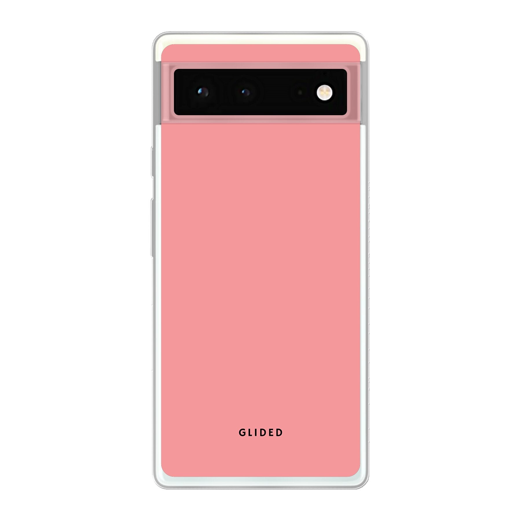 Die 'Blush Bloom' Google Pixel 6 Handyhülle in sanftem Rosaton, elegant und stilvoll, mit floralem Design.