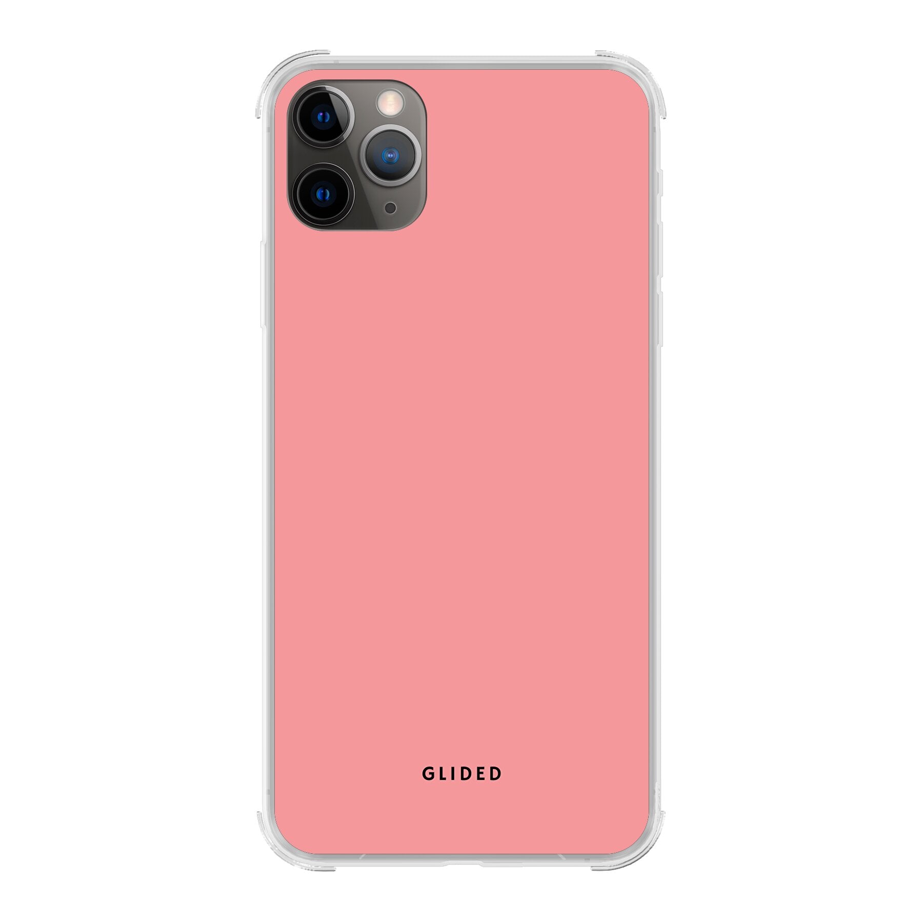 Die 'Blush Bloom' iPhone 11 Pro Max Hülle in sanftem Rosaton, elegant und stilvoll, idealer Schutz für dein Smartphone.