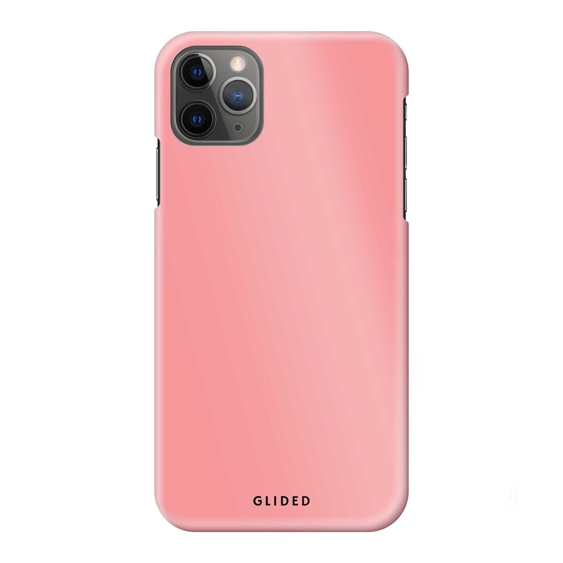 Die 'Blush Bloom' iPhone 11 Pro Max Hülle in sanftem Rosaton, elegant und stilvoll, idealer Schutz für dein Smartphone.