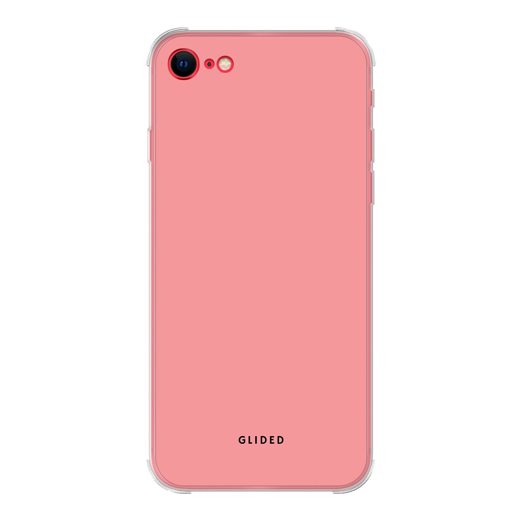 Die 'Blush Bloom' iPhone SE 2020 Handyhülle in sanftem Rosaton, elegant und stilvoll, mit floralen Motiven.