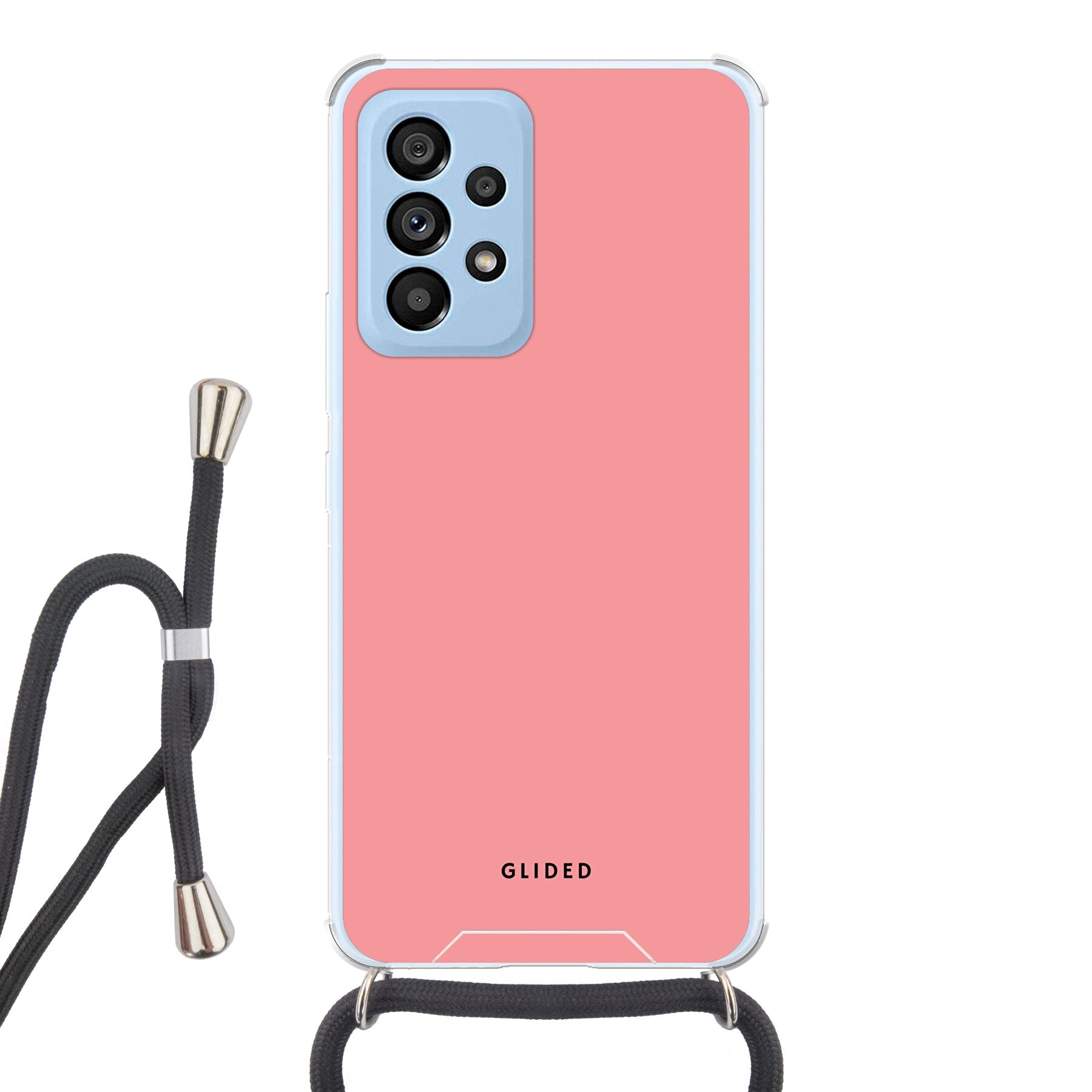 Die 'Blush Bloom' Handyhülle für Samsung Galaxy A53 5G in sanften Rosatönen, elegant und stilvoll mit floralem Design.
