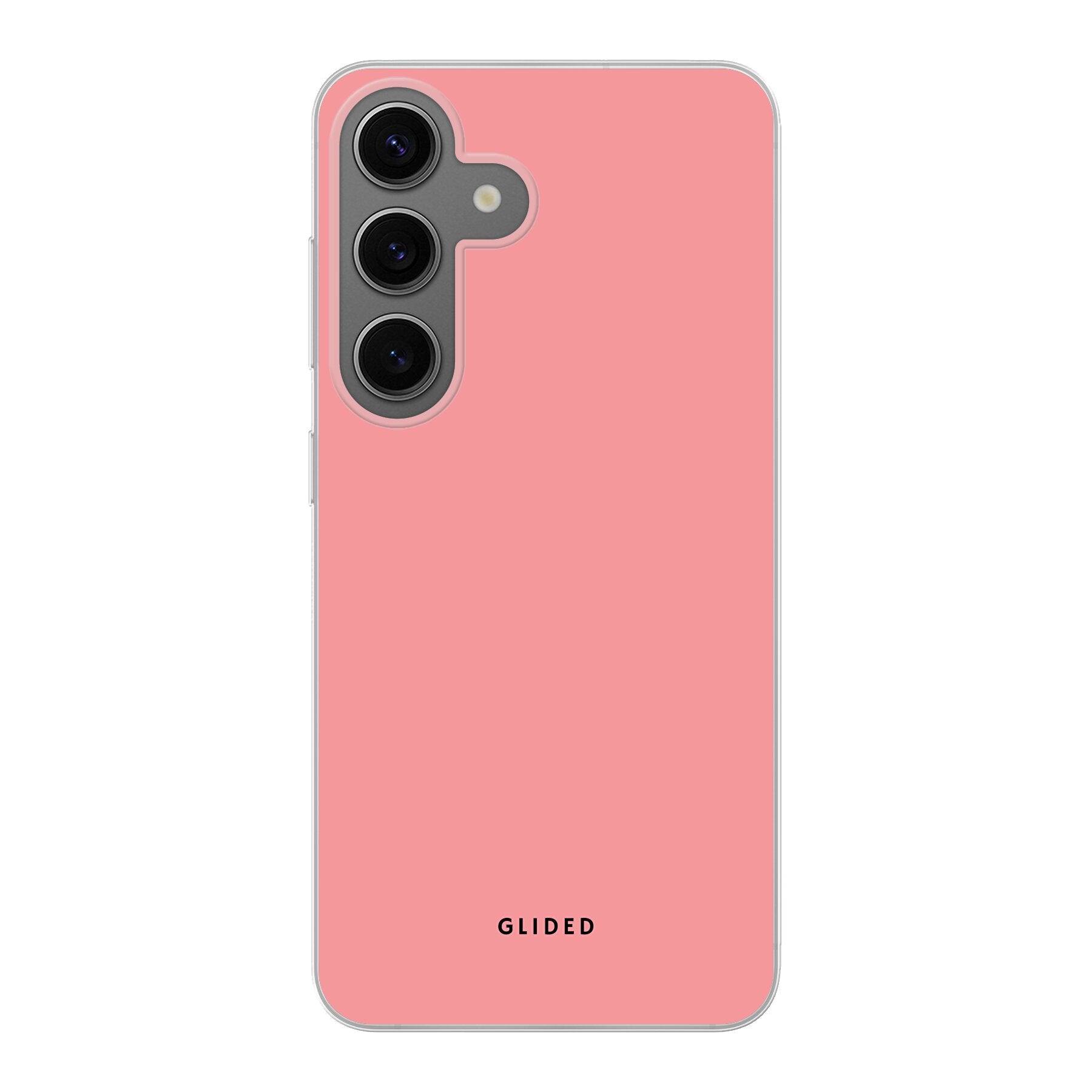 Die 'Blush Bloom' Samsung Galaxy S24 Handyhülle in sanftem Rosaton, elegant und stilvoll, idealer Schutz für dein Smartphone.