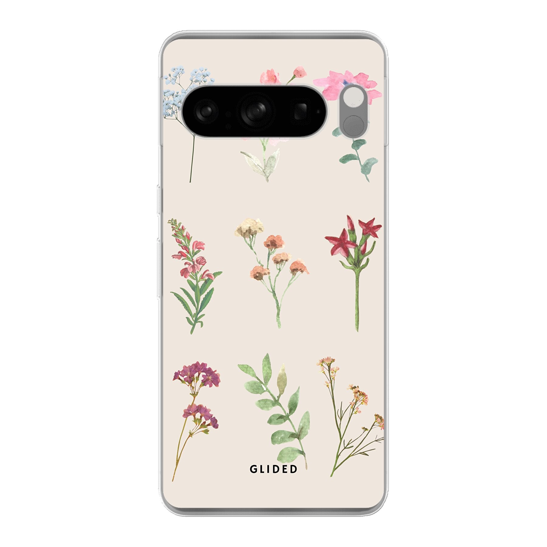 Botanical Garden Handyhülle für Google Pixel 8 Pro mit lebendigen Blumenmotiven und elegantem Design.