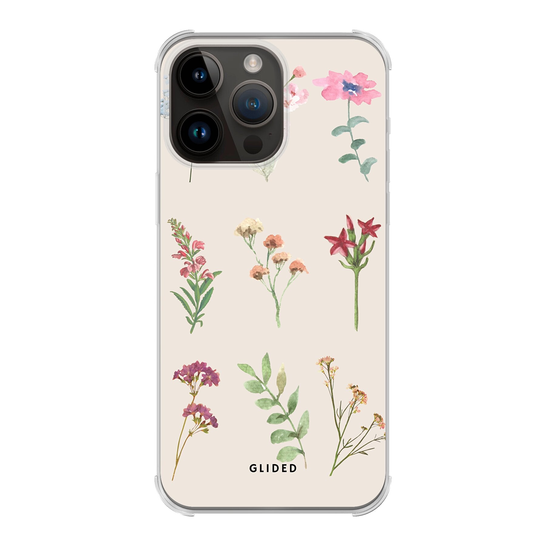 Botanical Garden iPhone 14 Pro Max Handyhülle mit lebendigen Blumenmotiven und elegantem Design, idealer Schutz für dein Smartphone.
