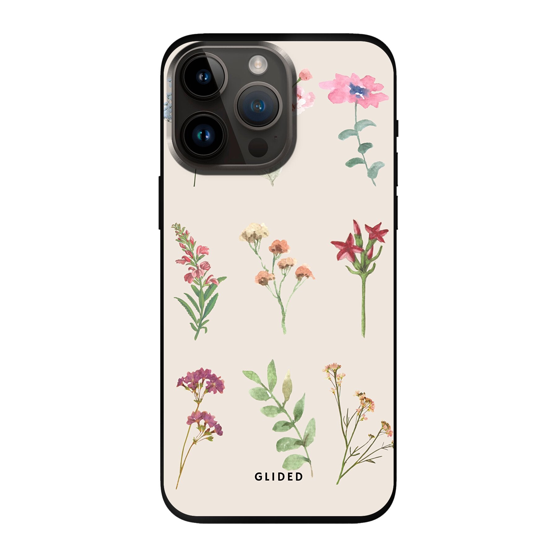 Botanical Garden iPhone 14 Pro Max Handyhülle mit lebendigen Blumenmotiven und elegantem Design, idealer Schutz für dein Smartphone.