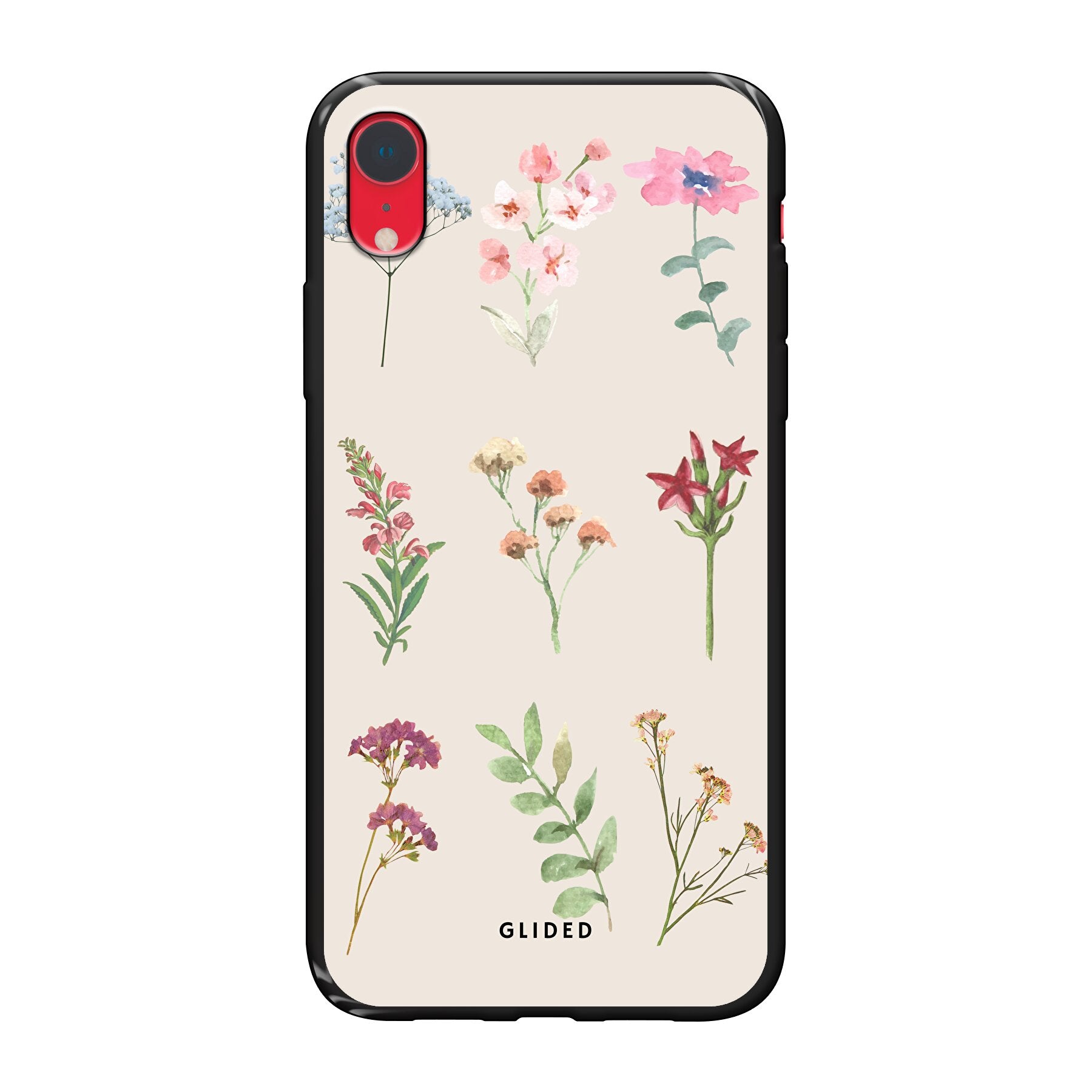Botanical Garden iPhone XR Handyhülle mit lebendigen Blumenmotiven und elegantem Design, ideal für Naturliebhaber.