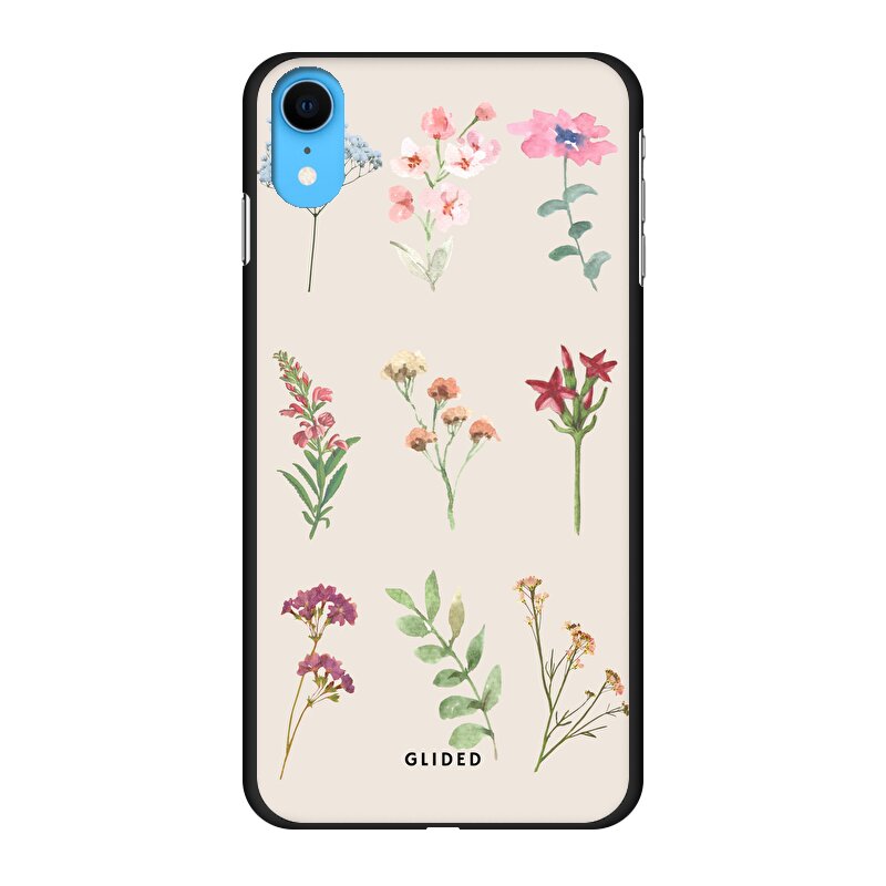 Botanical Garden iPhone XR Handyhülle mit lebendigen Blumenmotiven und elegantem Design, ideal für Naturliebhaber.