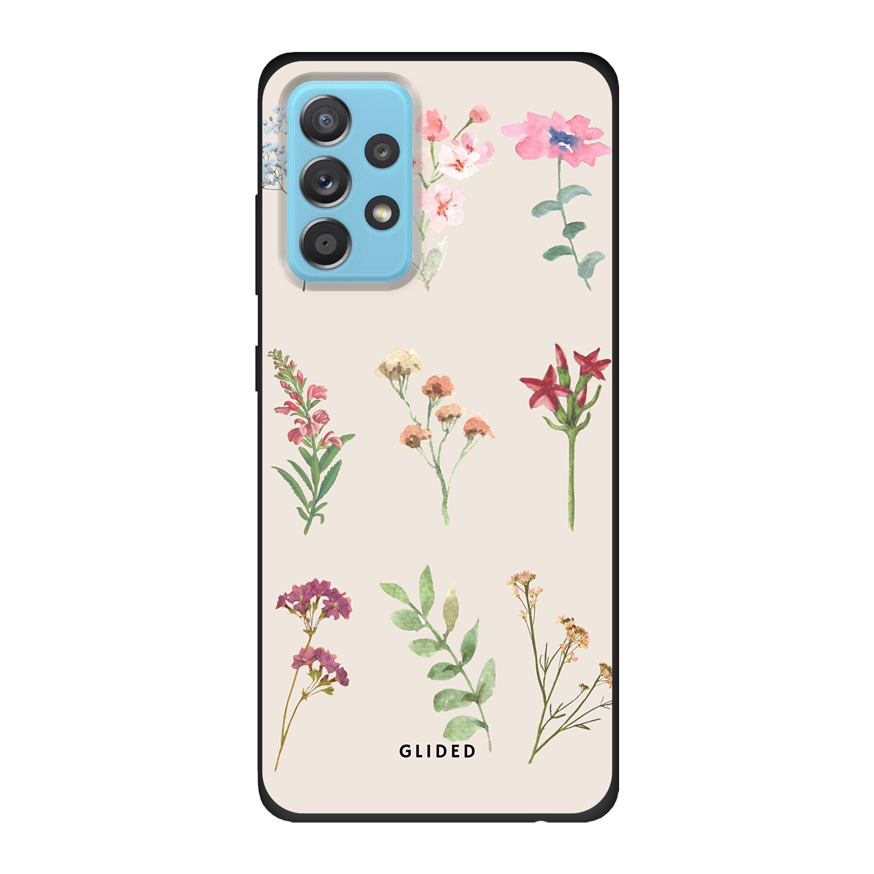 Botanical Garden Handyhülle für Samsung Galaxy A53 5G mit lebendigen Blumenmotiven und elegantem Design.