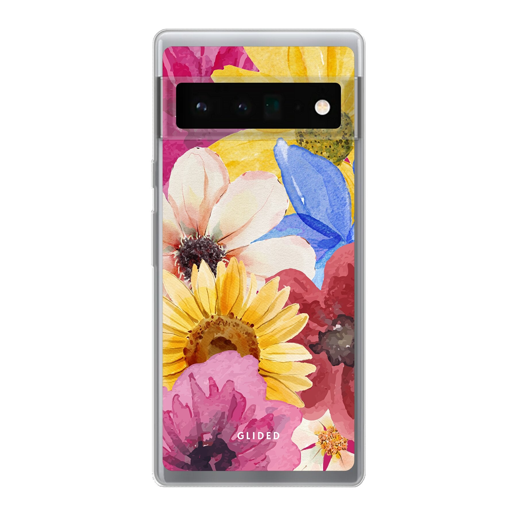 Bouquet Handyhülle für Google Pixel 6 Pro mit floralen Designs, die lebendige Farben und elegante Blumenmuster zeigt.