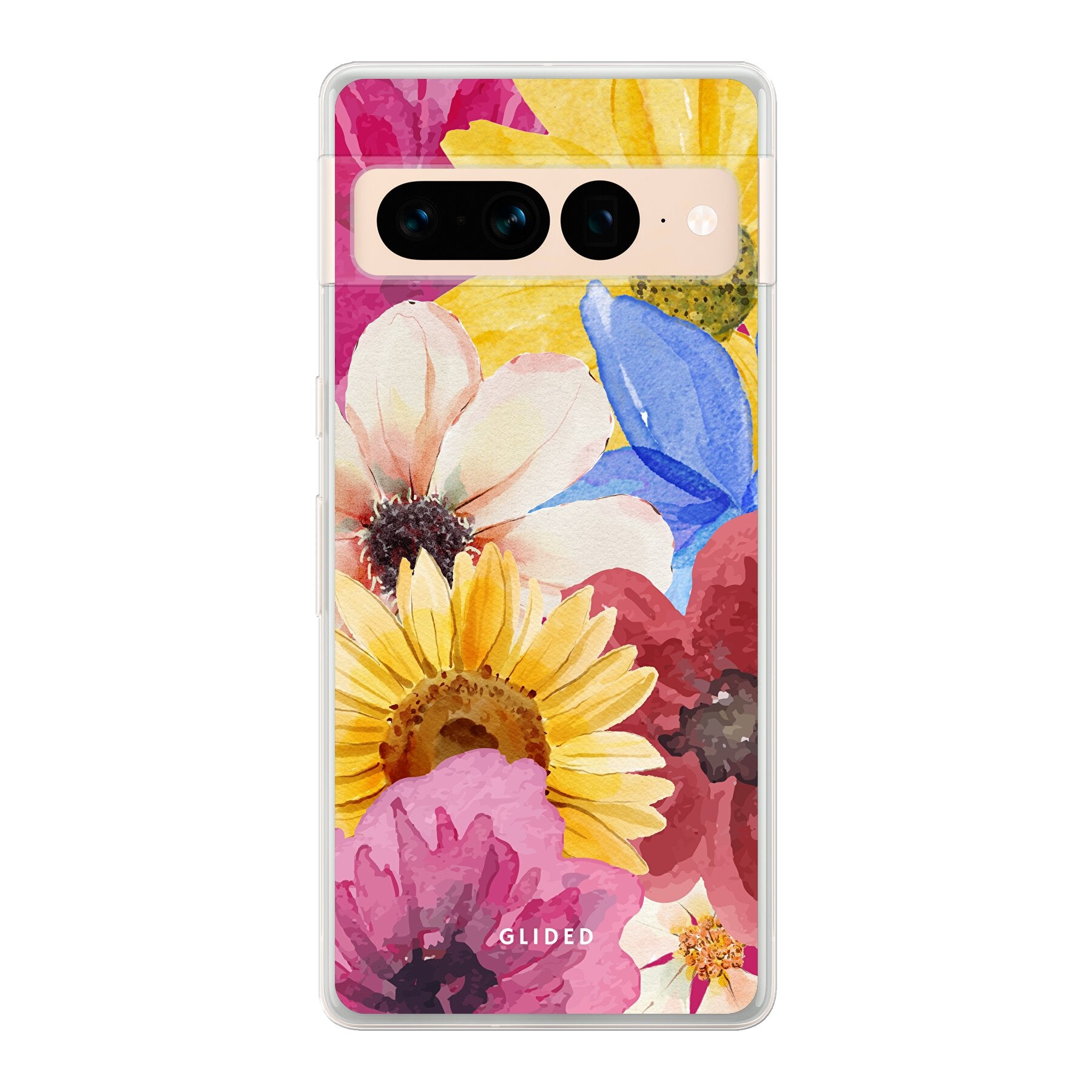 Bouquet Handyhülle für Google Pixel 7 Pro mit floralen Designs, die lebendige Blumen und elegante Farben zeigt.