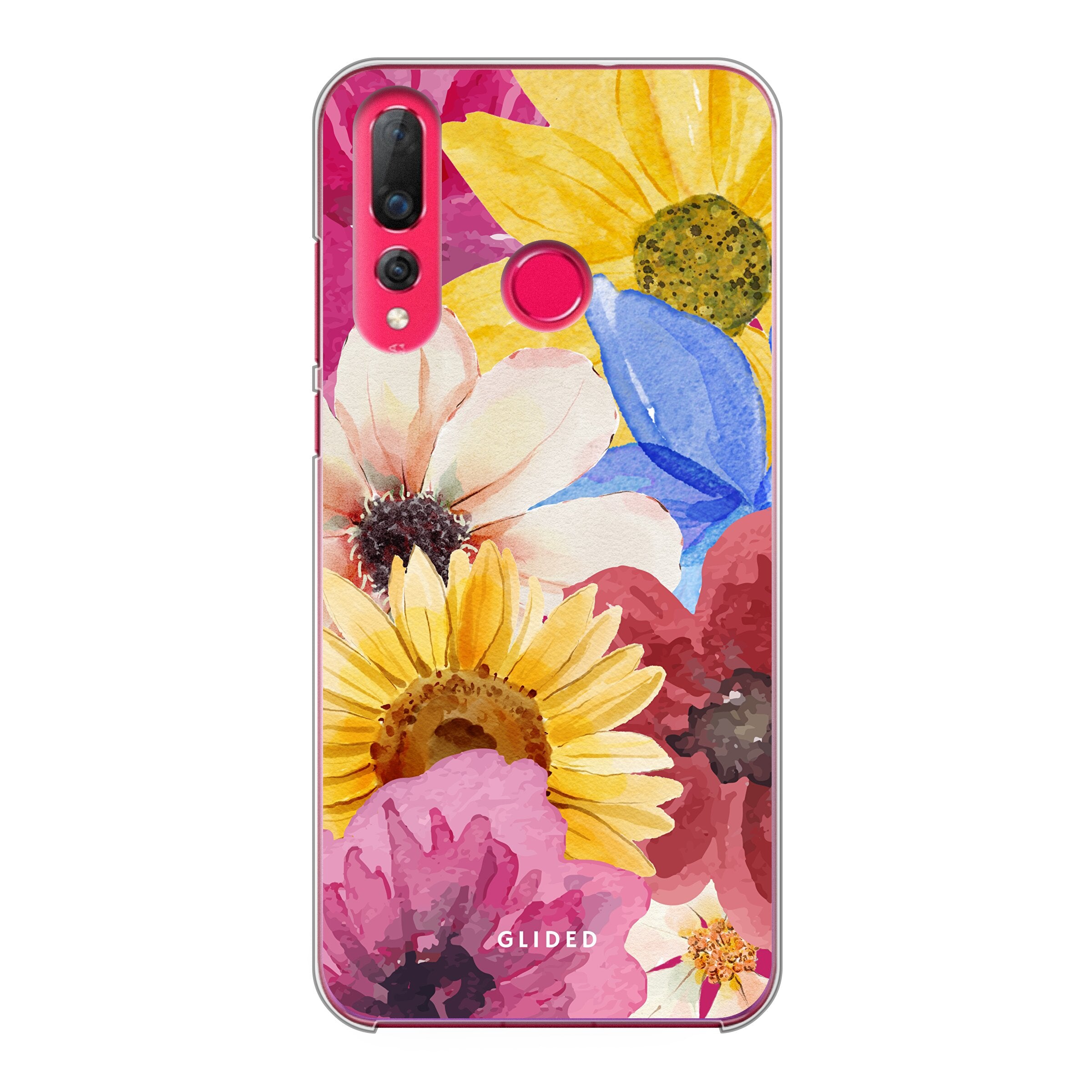 Bouquet Huawei P30 Lite Handyhülle mit floralen Designs, die lebendige Blumen darstellt und stilvollen Schutz bietet.