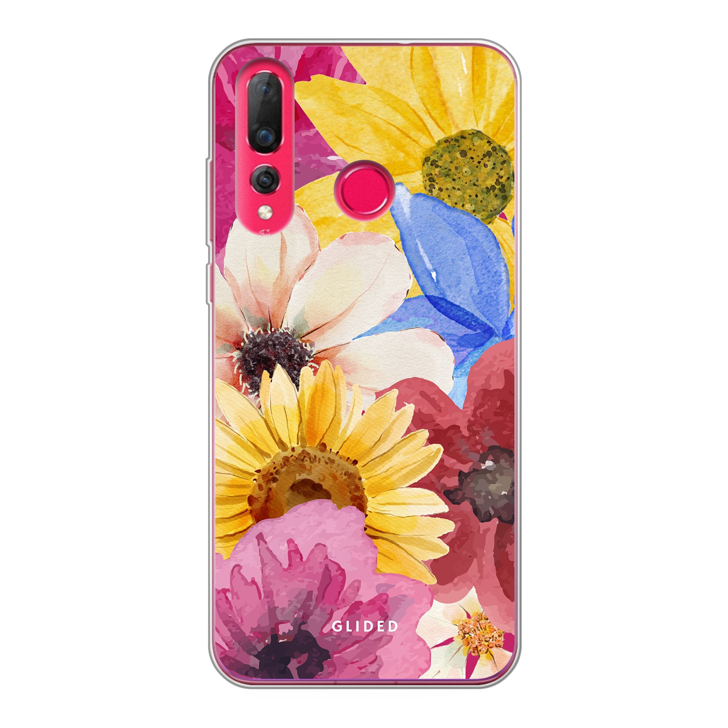 Bouquet Huawei P30 Lite Handyhülle mit floralen Designs, die lebendige Blumen darstellt und stilvollen Schutz bietet.