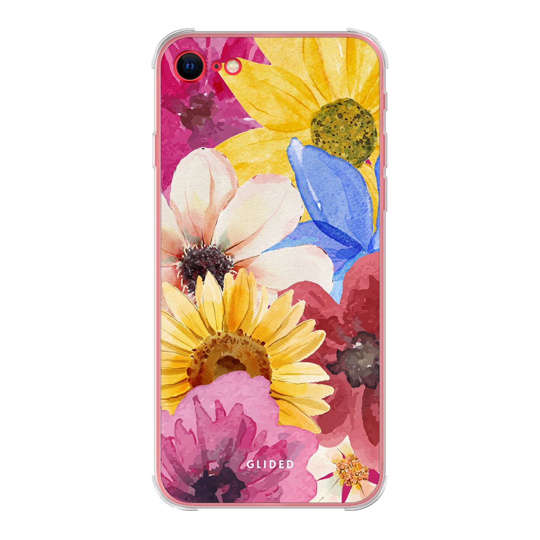 Bouquet iPhone SE 2022 Handyhülle mit floralen Designs, die lebendige Blumen darstellt und stilvollen Schutz bietet.