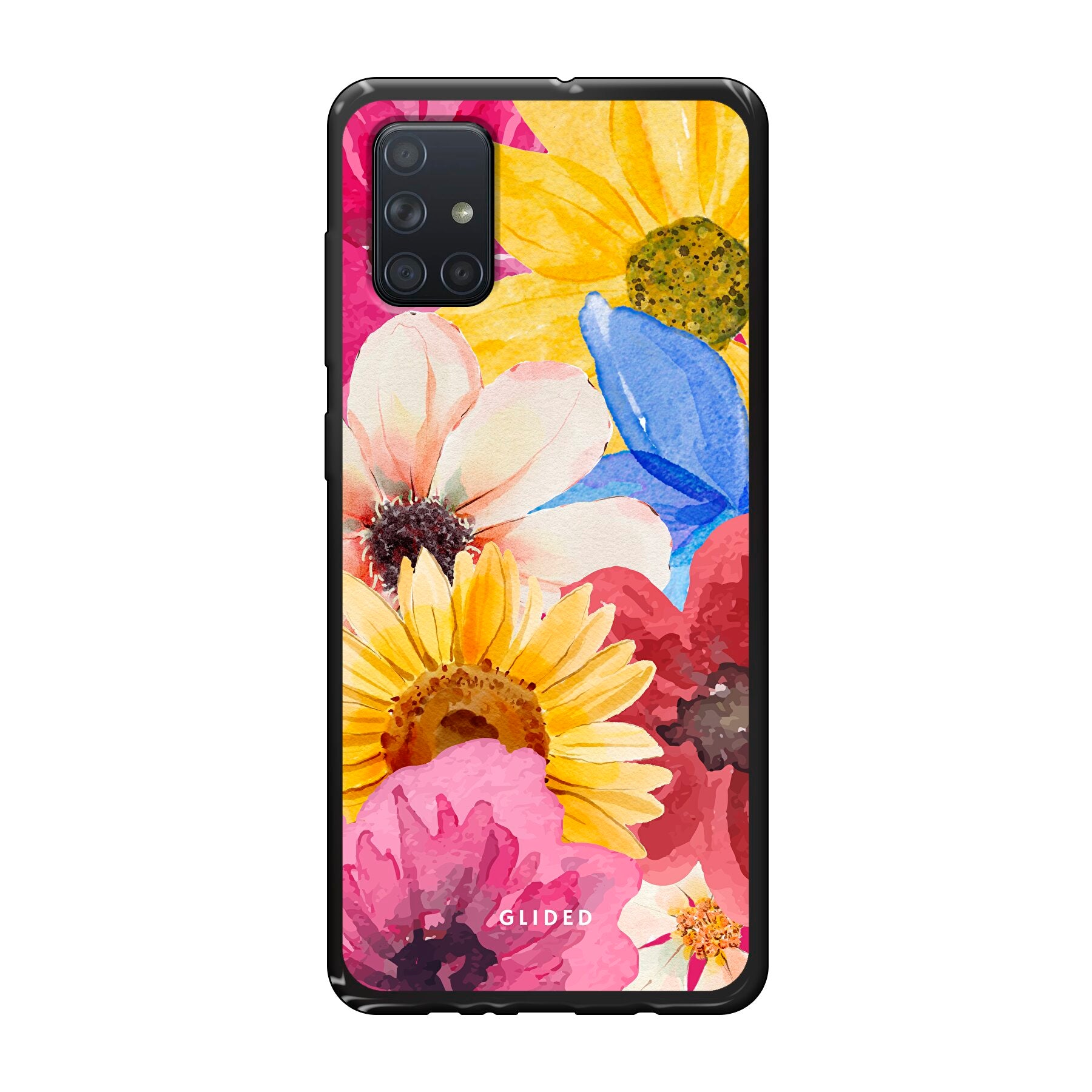 Bouquet Handyhülle für Samsung Galaxy A71 mit floralen Designs, die lebendige Blumen darstellt.