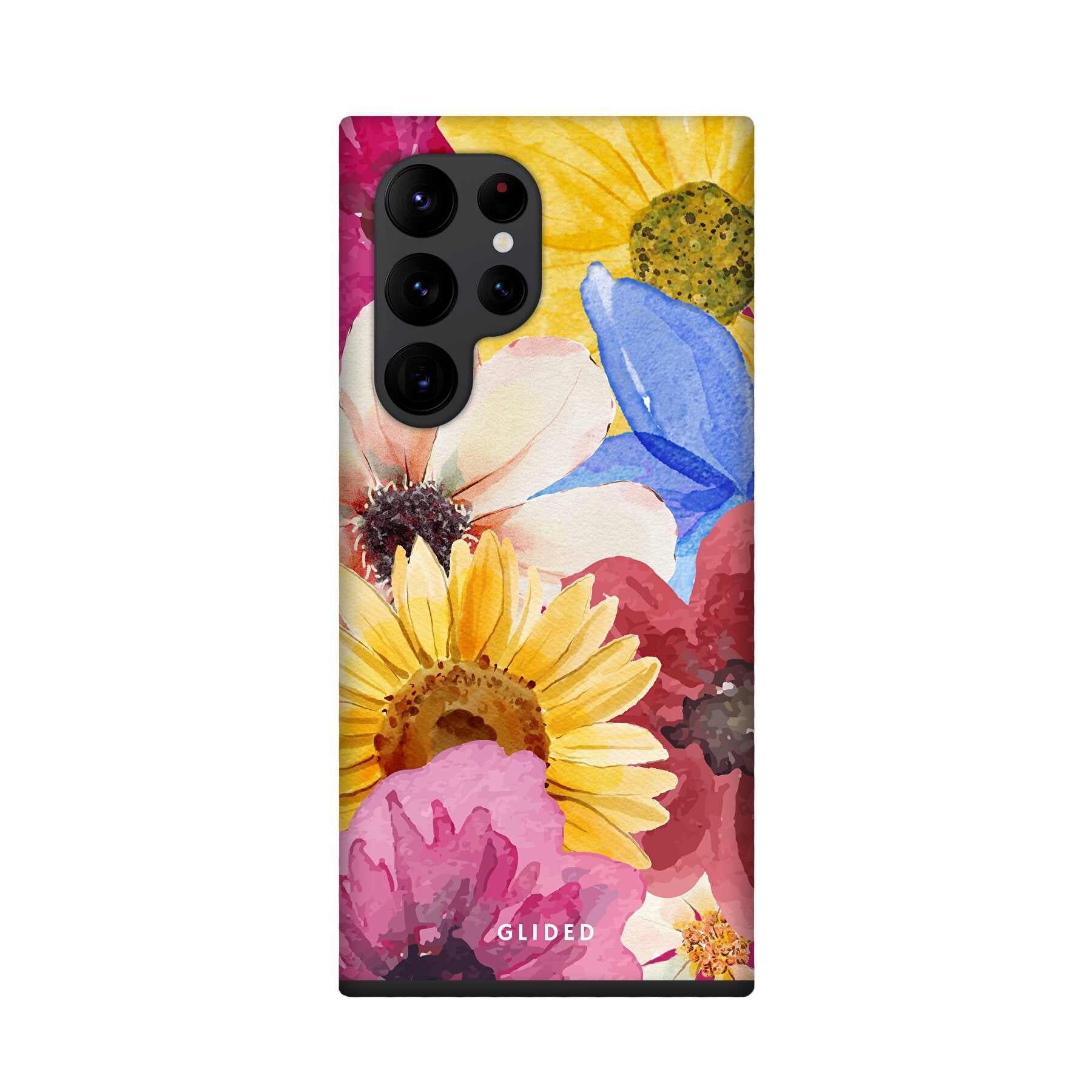 Bouquet Handyhülle für Samsung Galaxy S22 Ultra mit lebendigem Blumenmuster, das Eleganz und Schutz vereint.