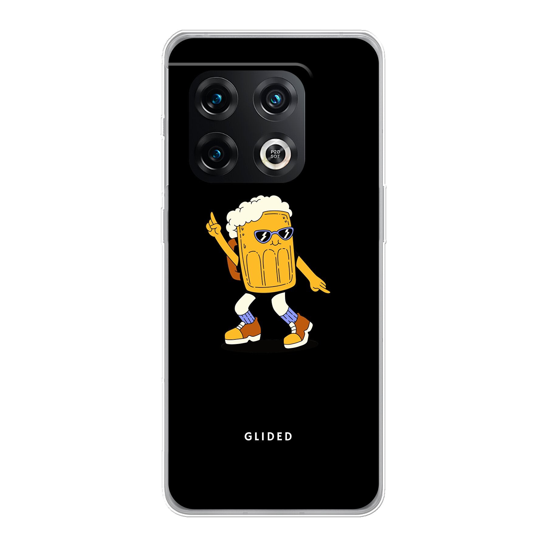 Brew Dance Handyhülle für OnePlus 10 Pro mit fröhlichem tanzendem Bierdesign auf lebhaftem Hintergrund.