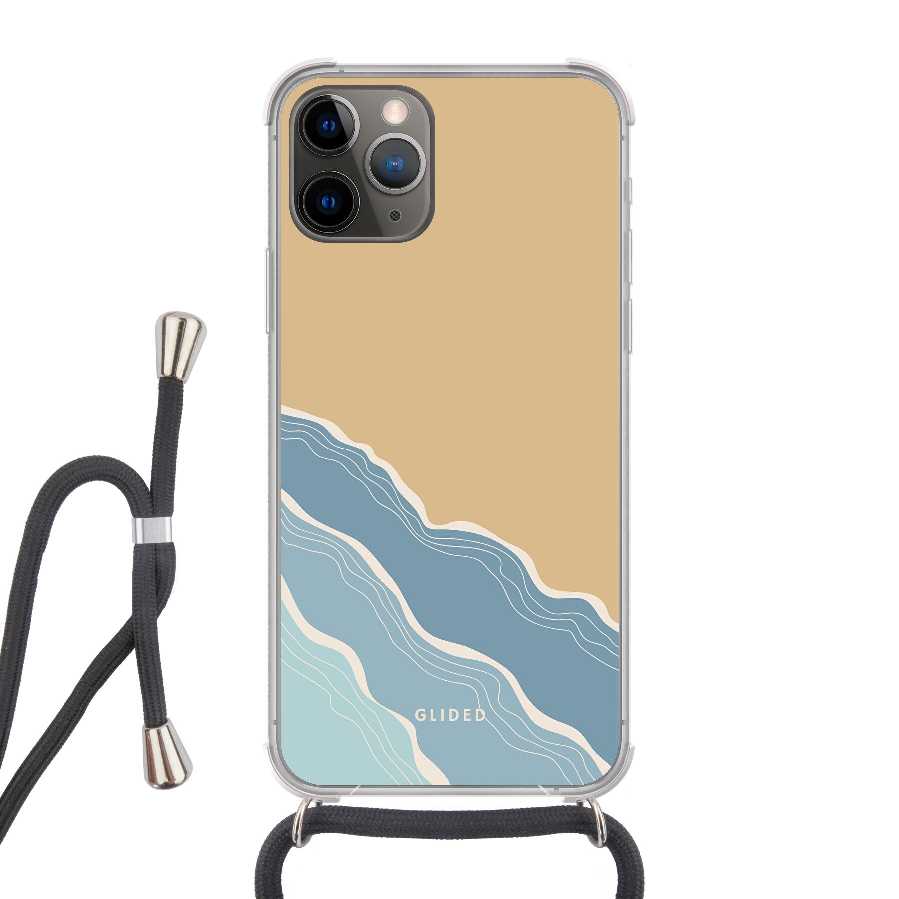 Breeze iPhone 11 Pro Handyhülle mit einzigartigem Stranddesign, idealer Schutz und präzise Aussparungen für alle Funktionen.