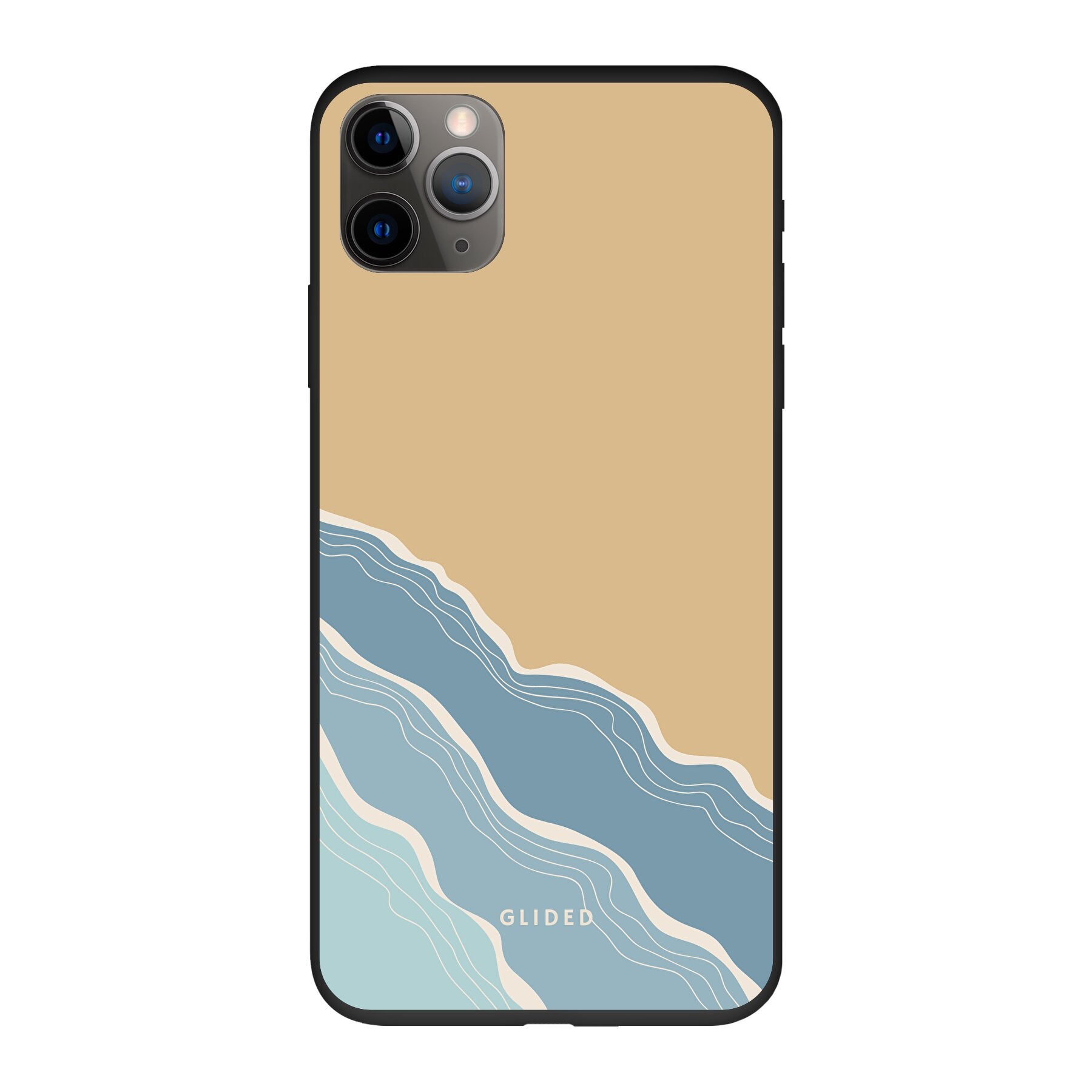 Breeze iPhone 11 Pro Handyhülle mit einzigartigem Stranddesign, idealer Schutz und präzise Aussparungen für alle Funktionen.