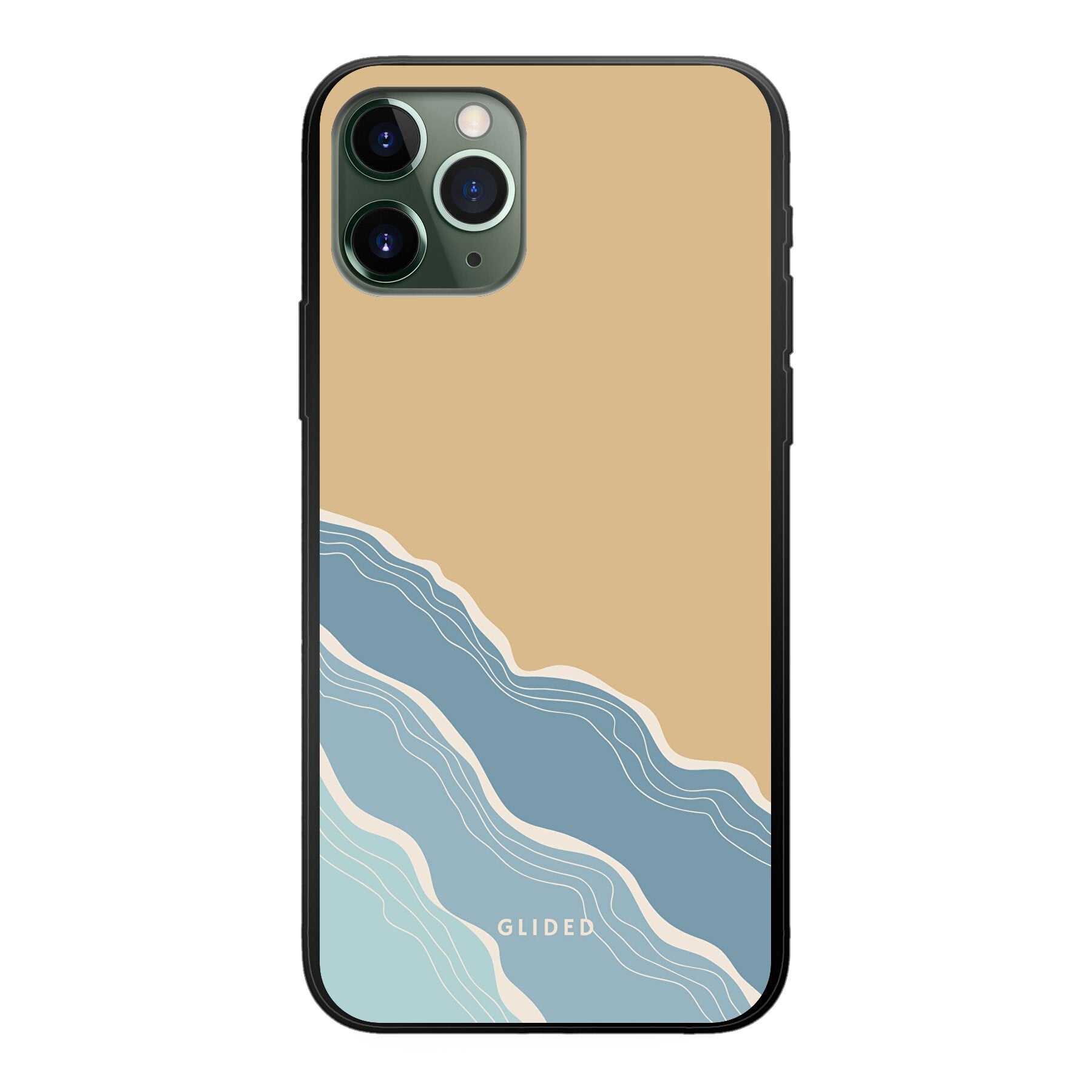 Breeze iPhone 11 Pro Handyhülle mit einzigartigem Stranddesign, idealer Schutz und präzise Aussparungen für alle Funktionen.