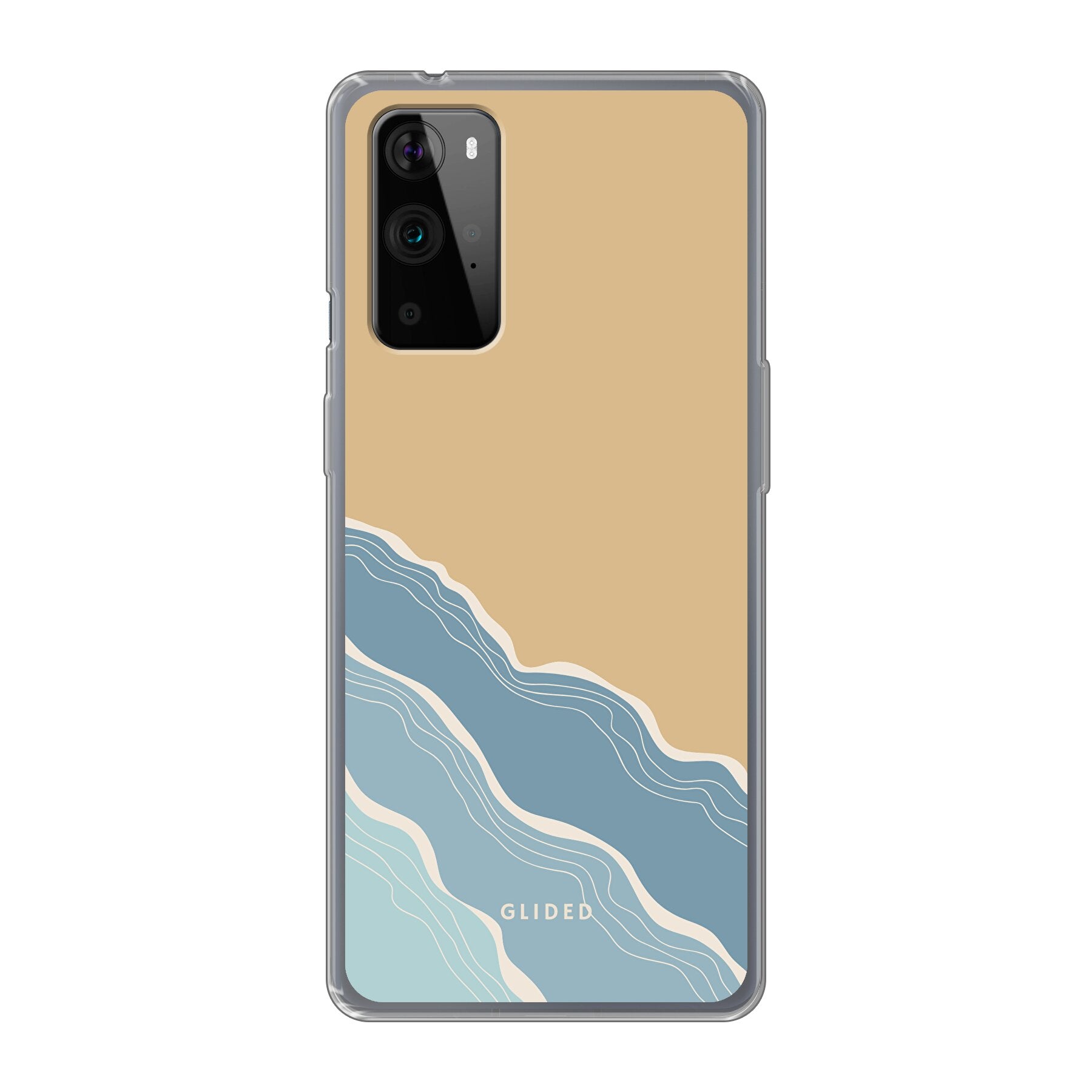 Breeze Handyhülle für OnePlus 9 Pro mit einem einzigartigen Stranddesign, das lebendige Farben und ein schlankes Profil bietet.